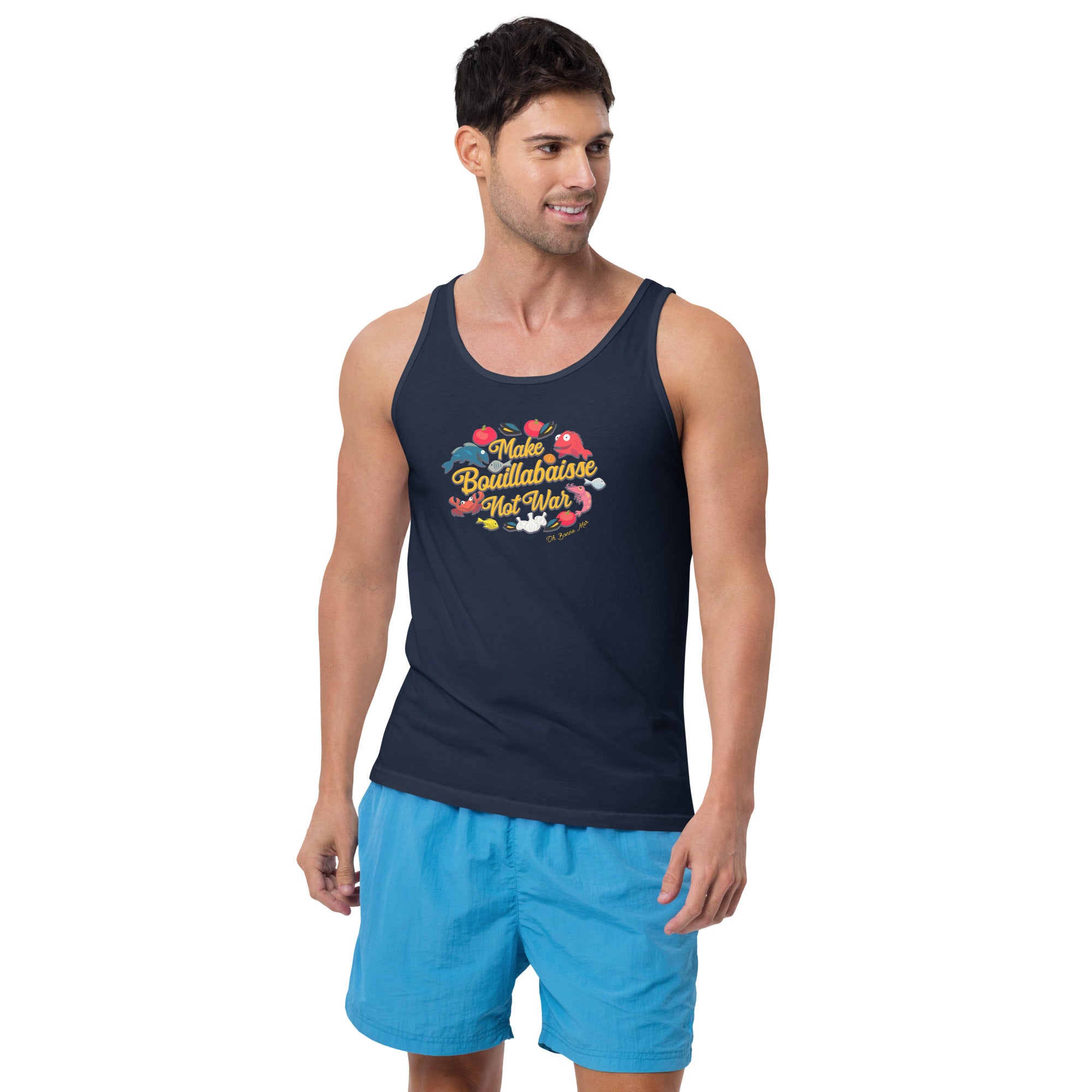 Unisex Tank Top Make Bouillabaisse Not War