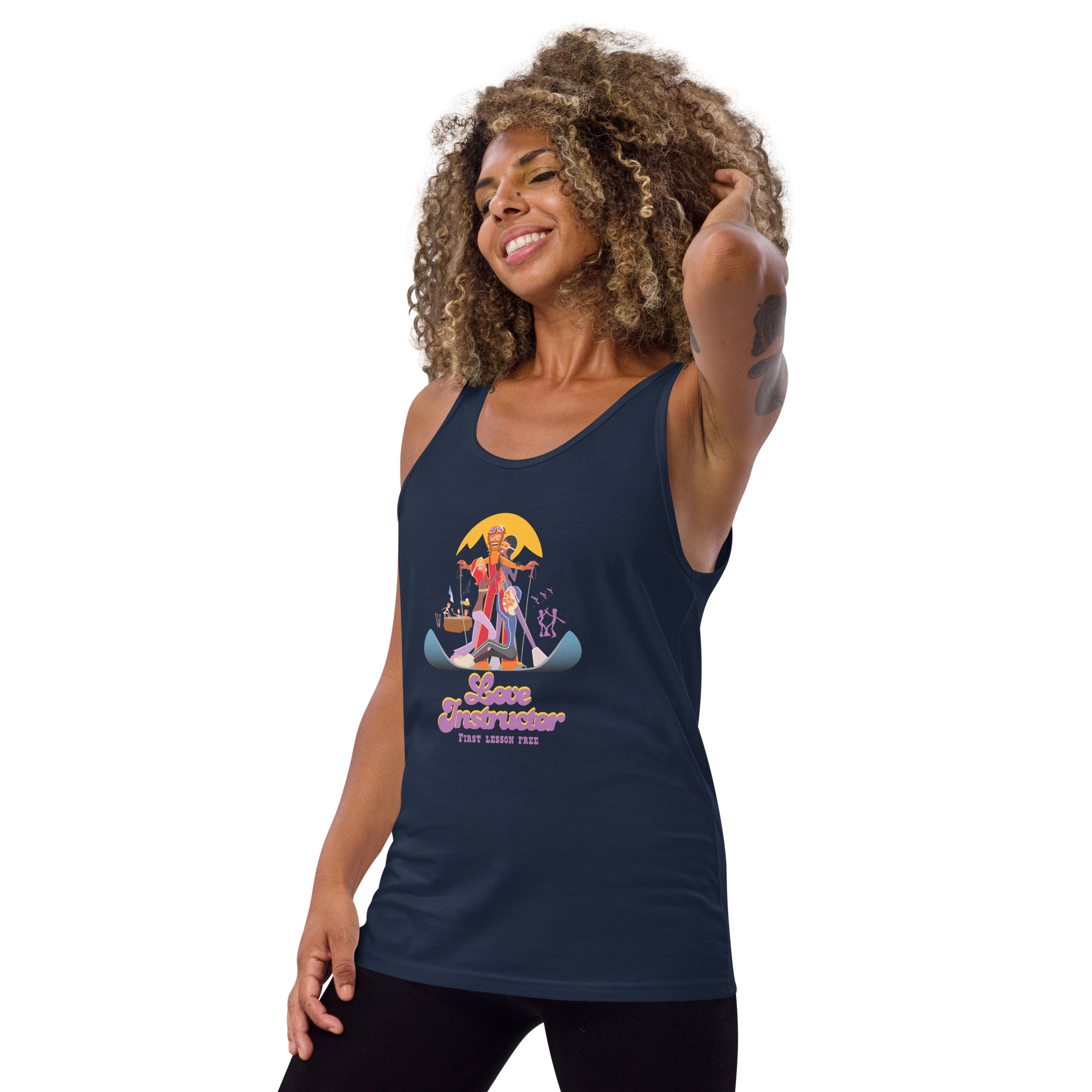 Unisex Tank Top Love instructor First lesson free