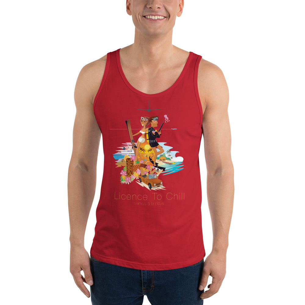 Unisex Tank Top License To Chill Vamos a la Playa