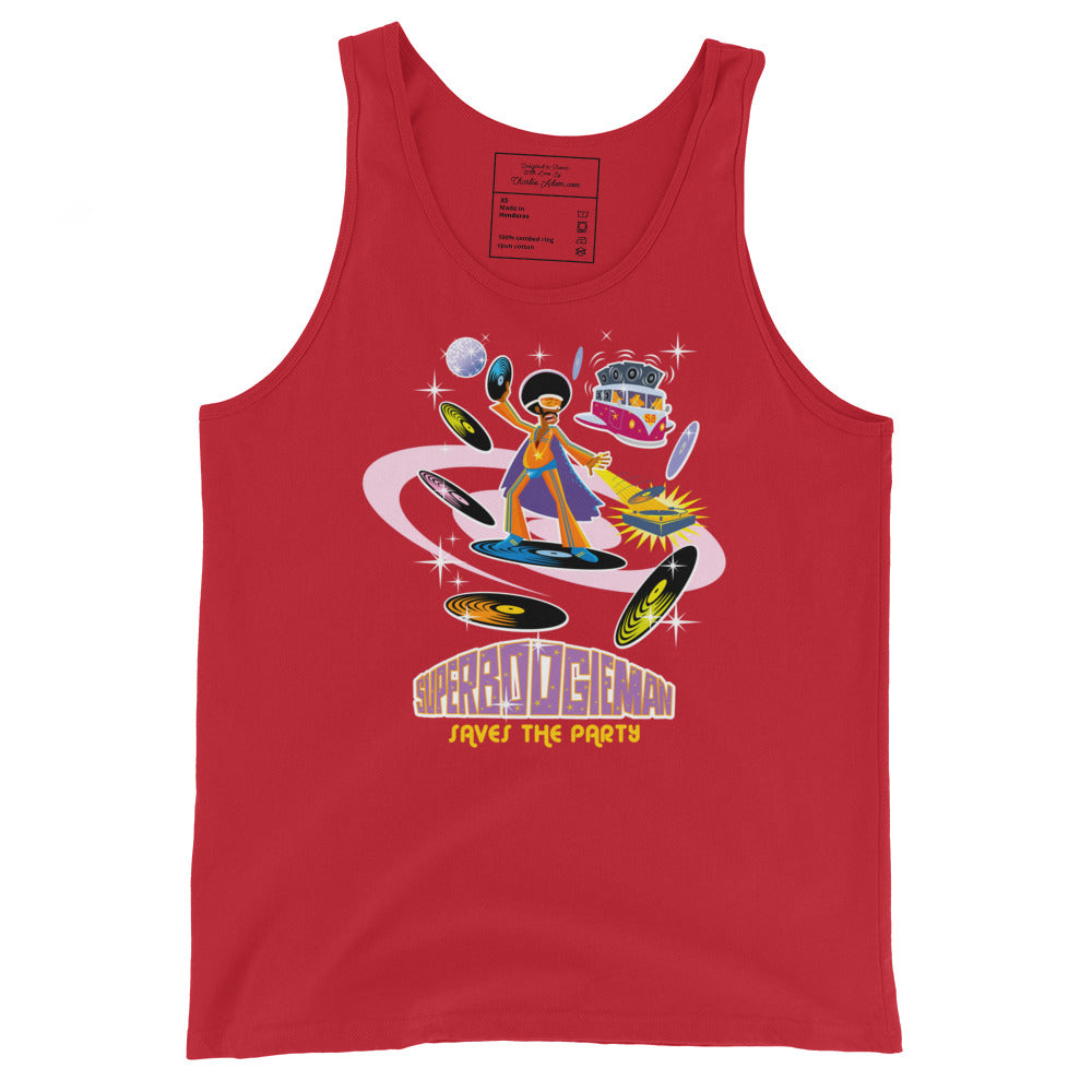 Unisex Tank Top Superboogieman Saves the Party