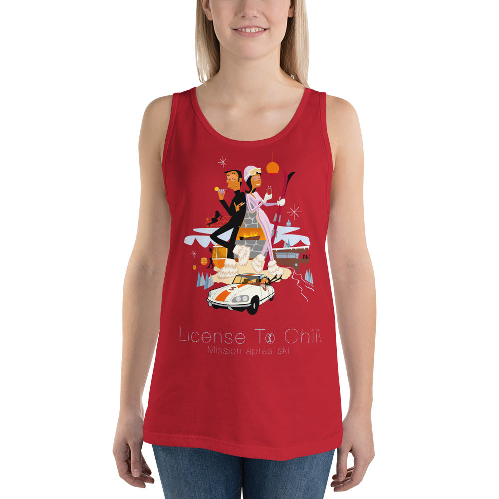 Débardeur unisexe License To Chill Mission Après-Ski