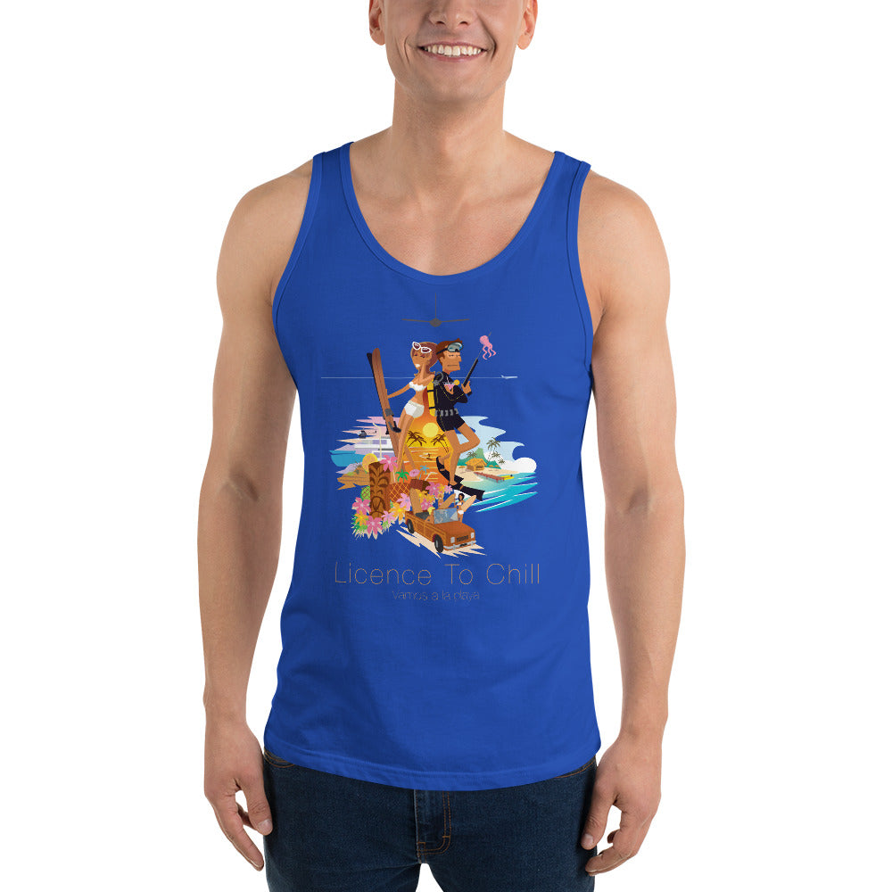 Unisex Tank Top License To Chill Vamos a la Playa