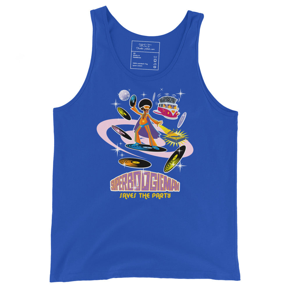 Unisex Tank Top Superboogieman Saves the Party