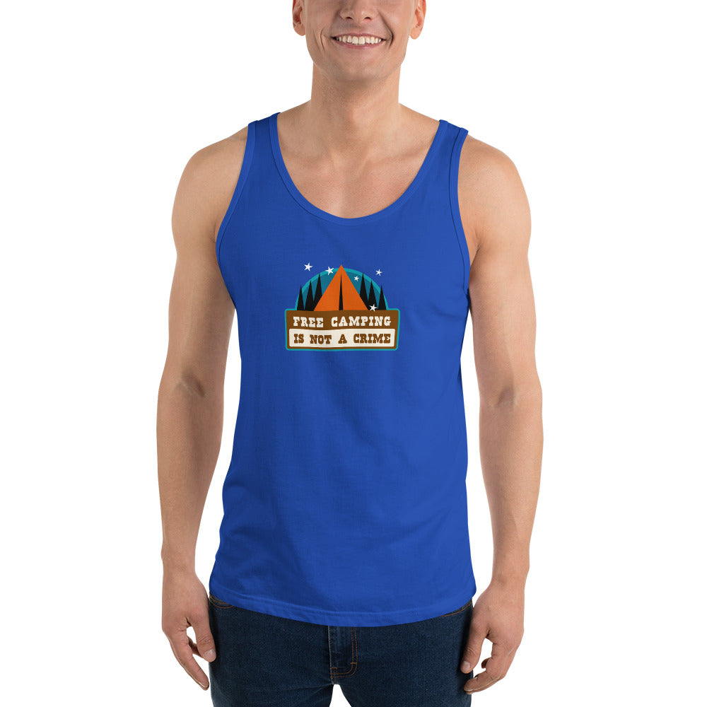 Unisex Tank Top Free camping is not a crime Graphic