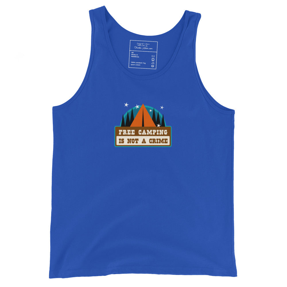 Unisex Tank Top Free camping is not a crime Graphic