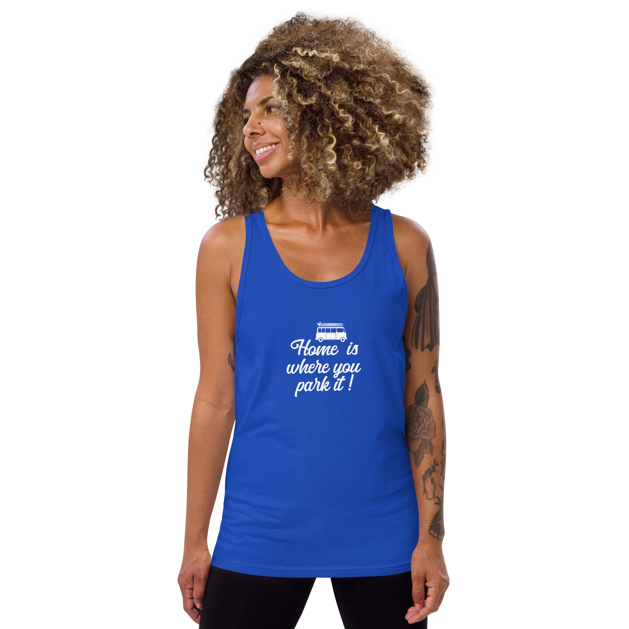 Unisex Tank Top White Surf Combi