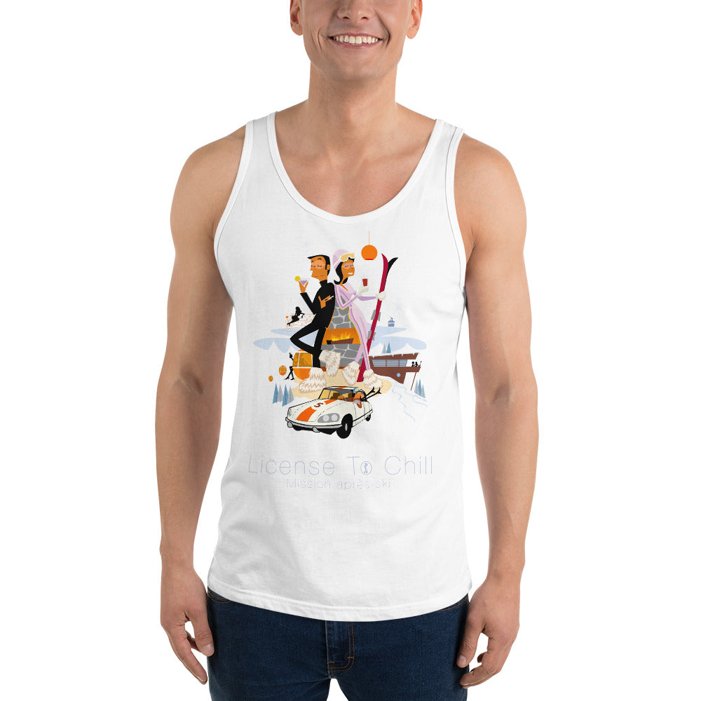 Débardeur unisexe License To Chill Mission Après-Ski
