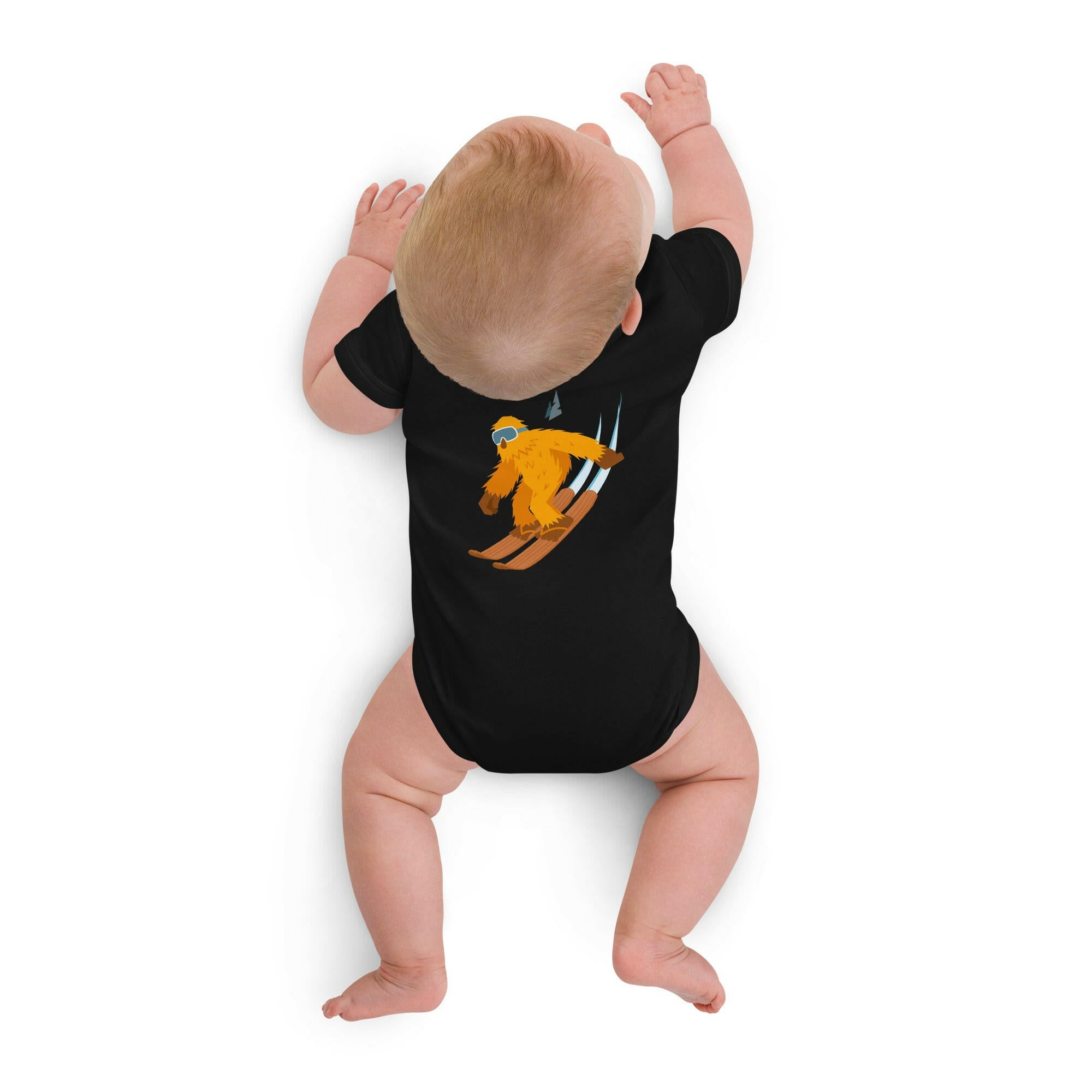 Body en coton bio bébé "The Thing" Yeti Skier