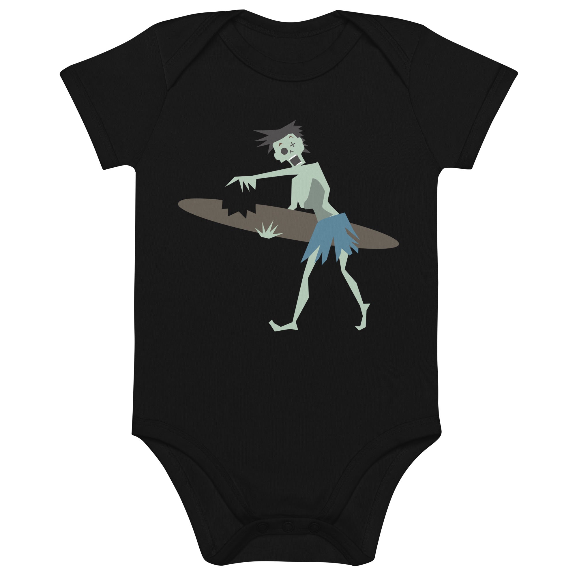 Body en coton bio bébé Surfer Zombie