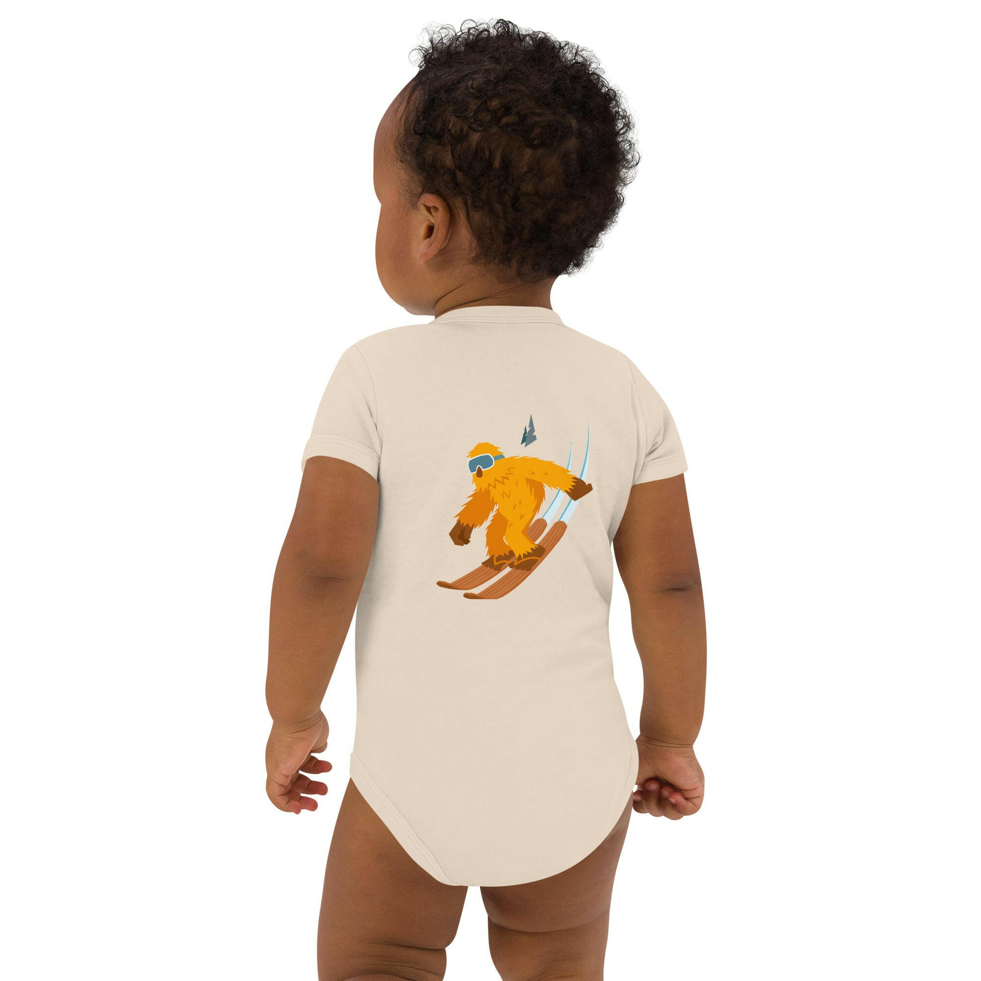 Body en coton bio bébé "The Thing" Yeti Skier