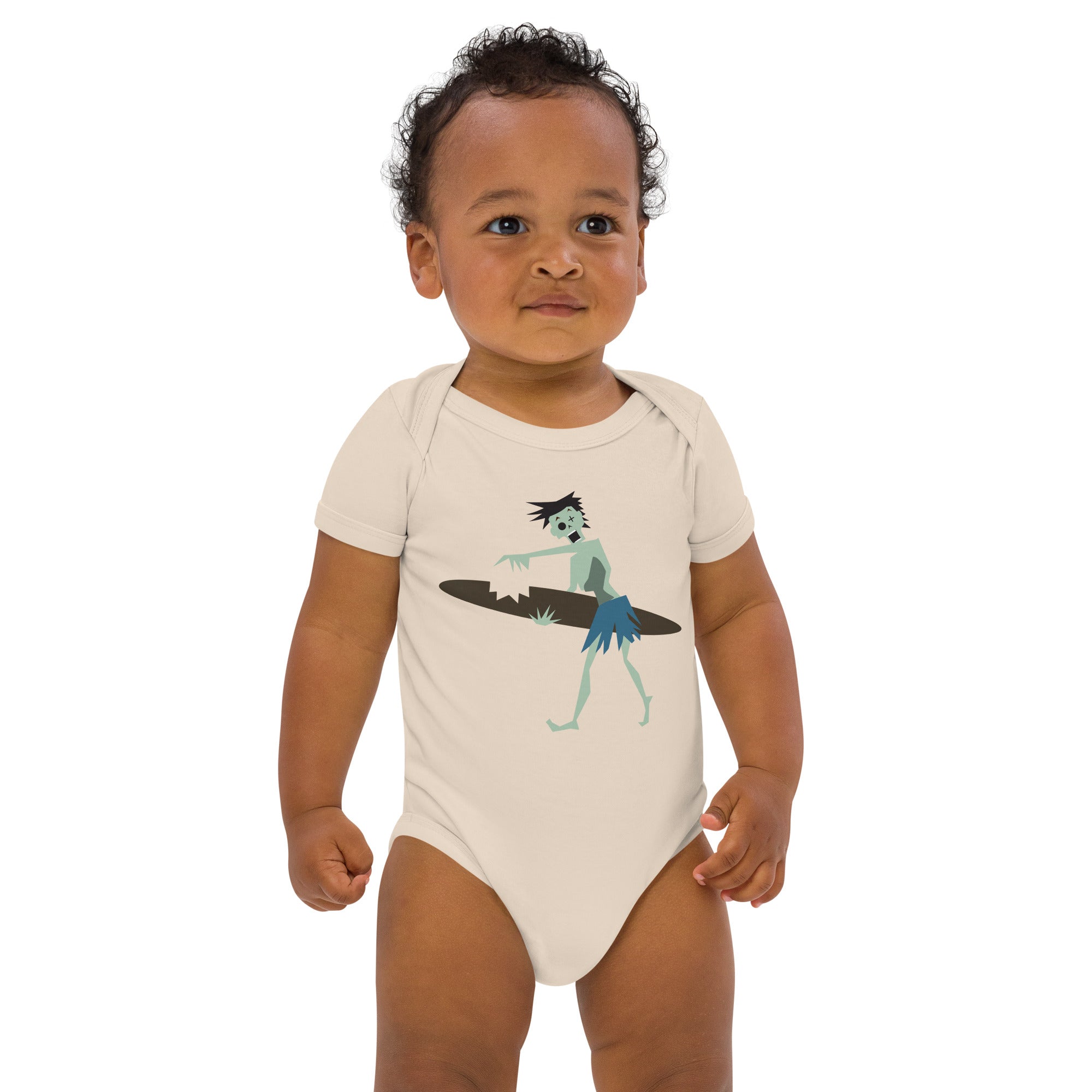 Body en coton bio bébé Surfer Zombie
