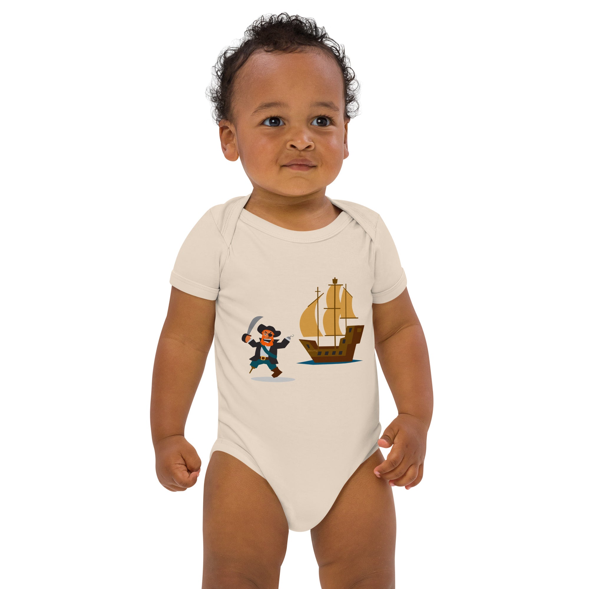 Body en coton bio bébé Pirate HMS Bounty