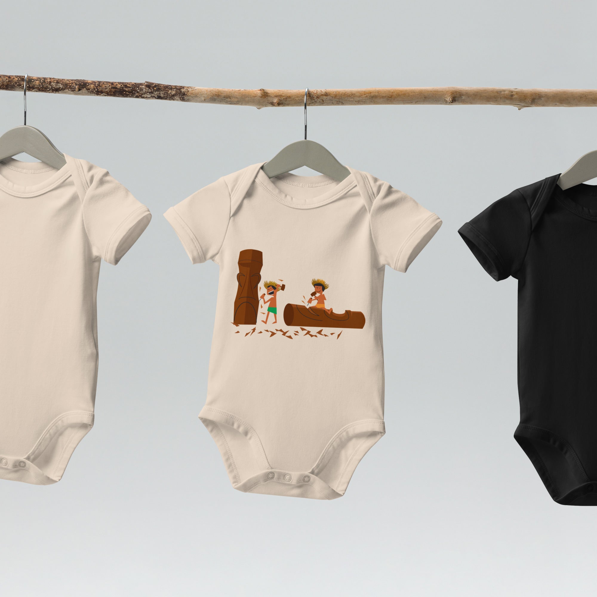 Body en coton bio bébé Sculpteurs de Tikis