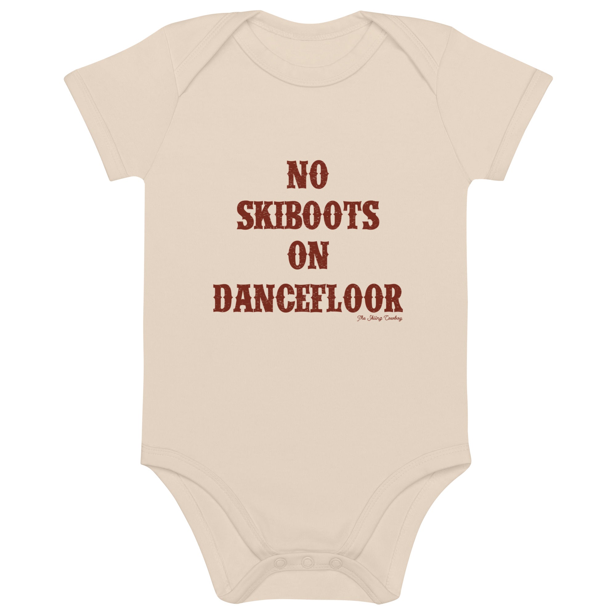 Body en coton bio bébé No Skiboots on Dancefloor
