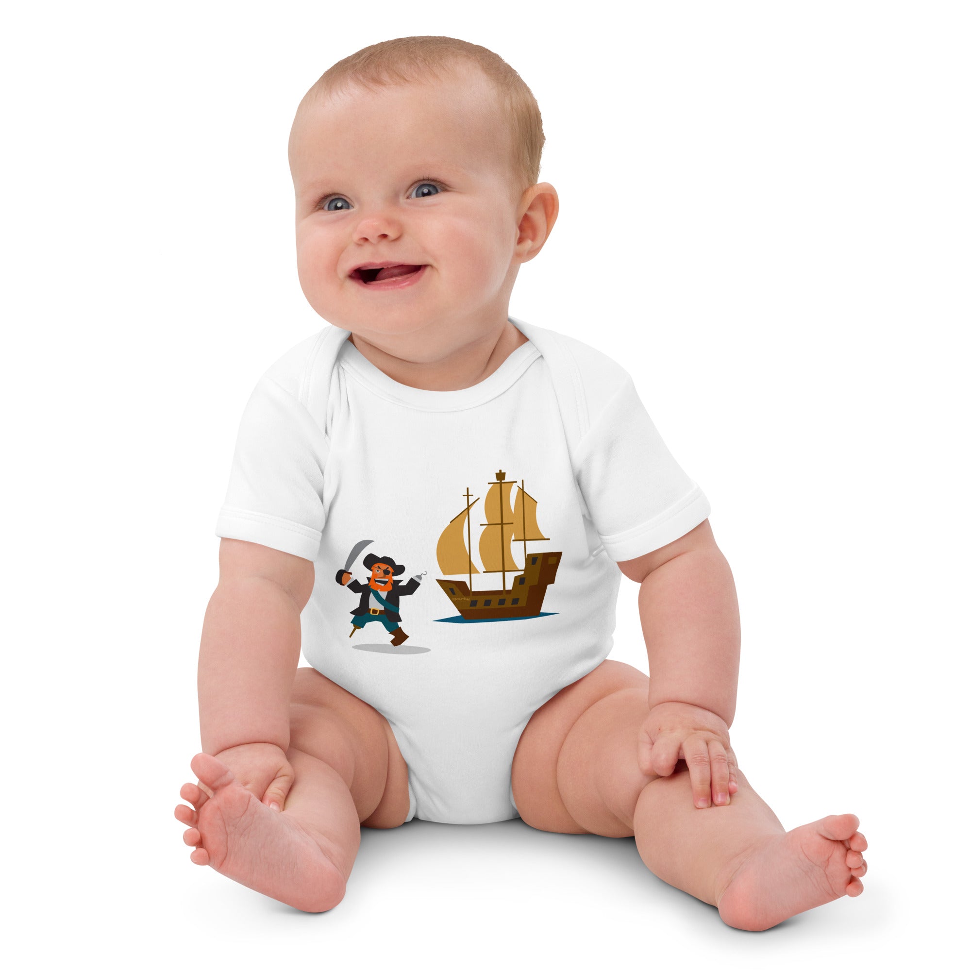Body en coton bio bébé Pirate HMS Bounty