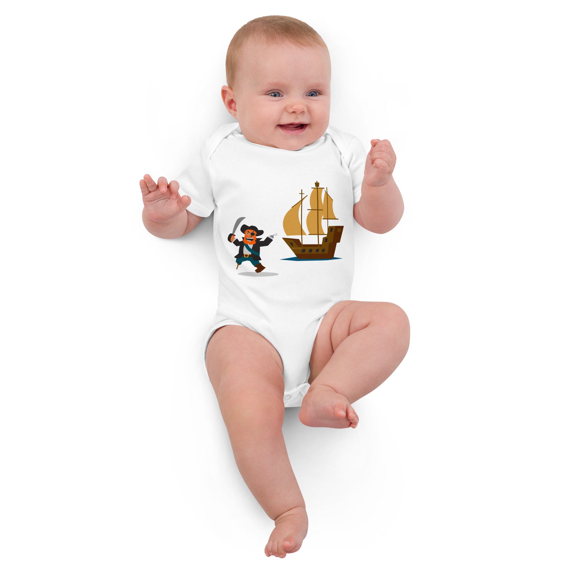 Body en coton bio bébé Pirate HMS Bounty