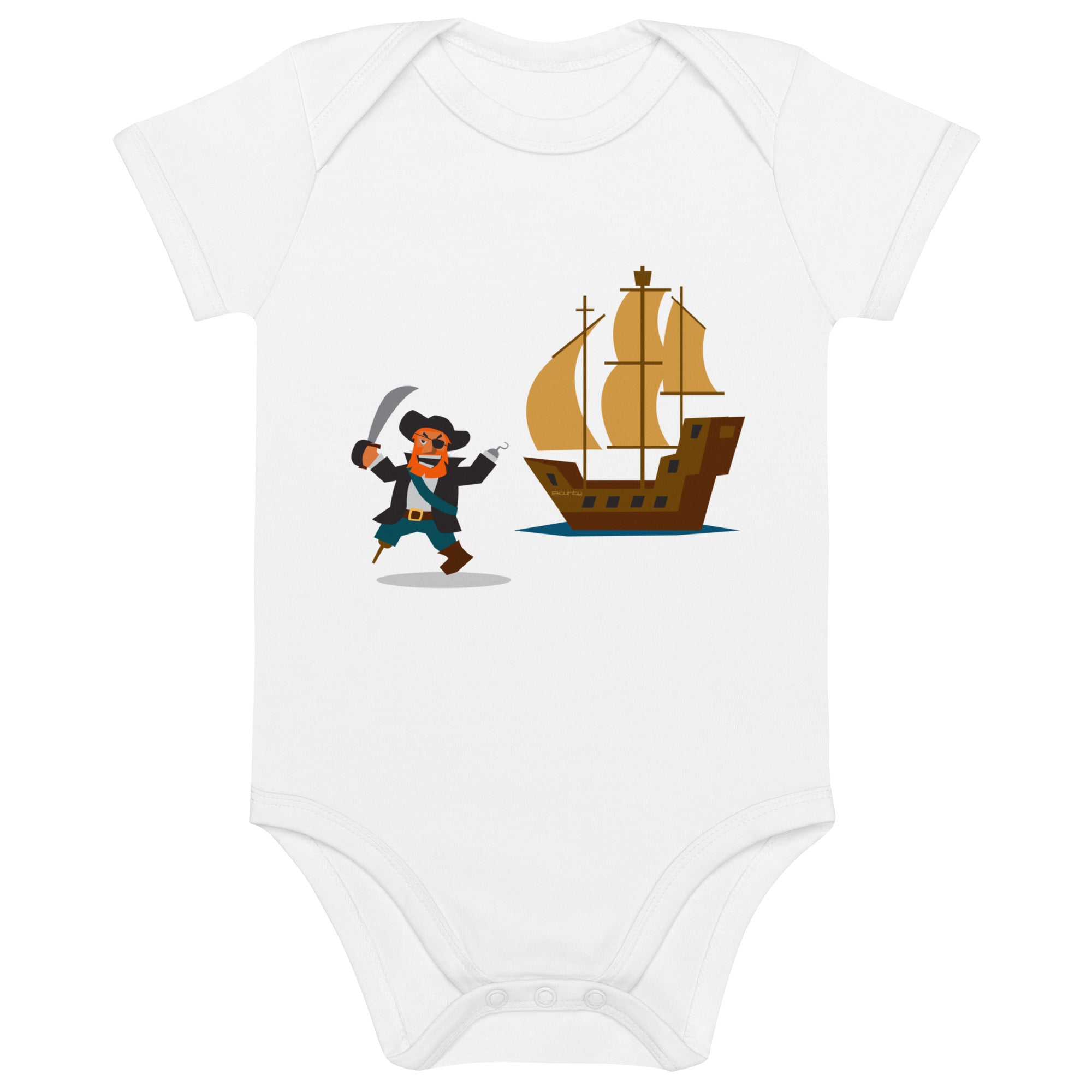 Body en coton bio bébé Pirate HMS Bounty