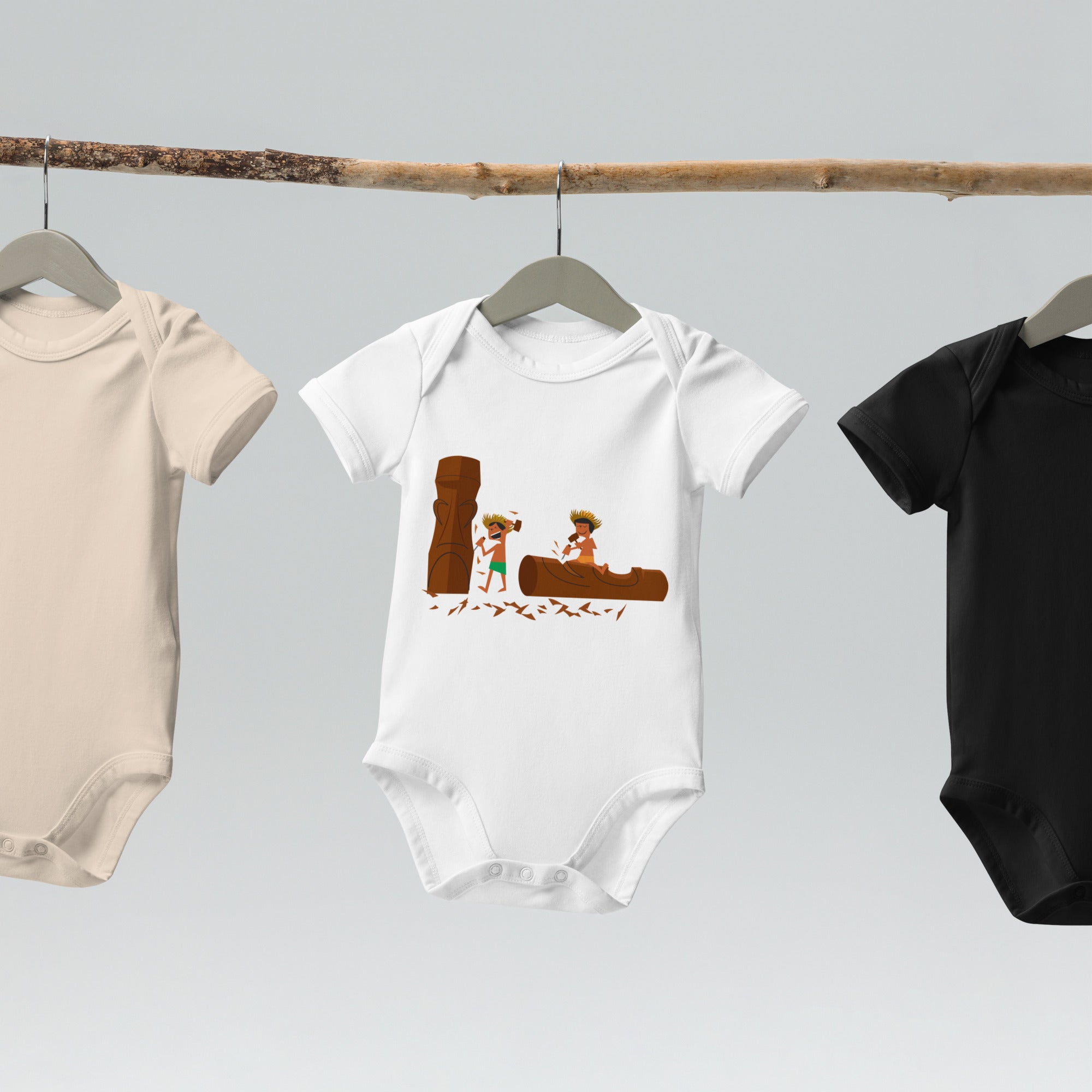 Body en coton bio bébé Sculpteurs de Tikis