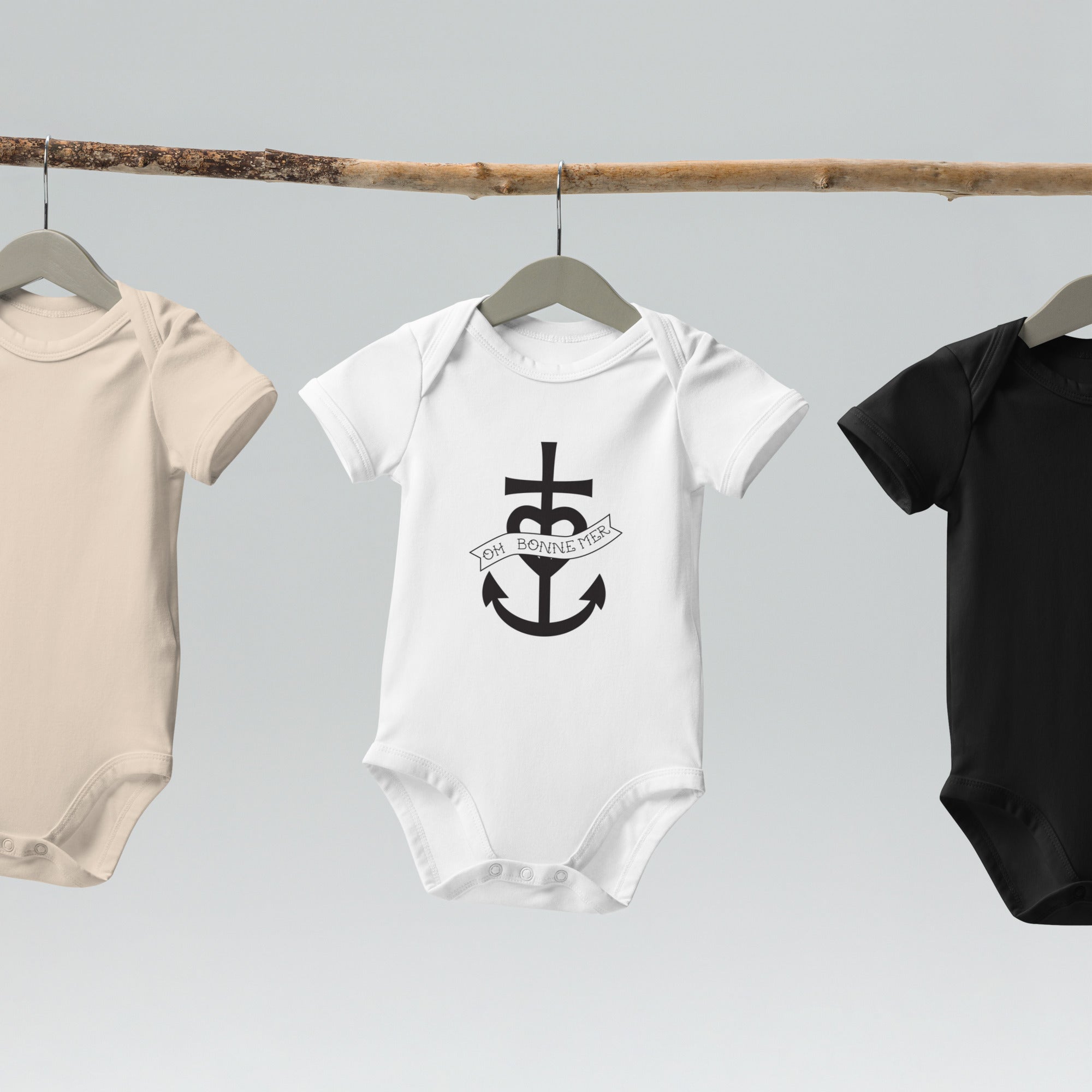 Organic cotton baby bodysuit Oh Bonne Mer 1