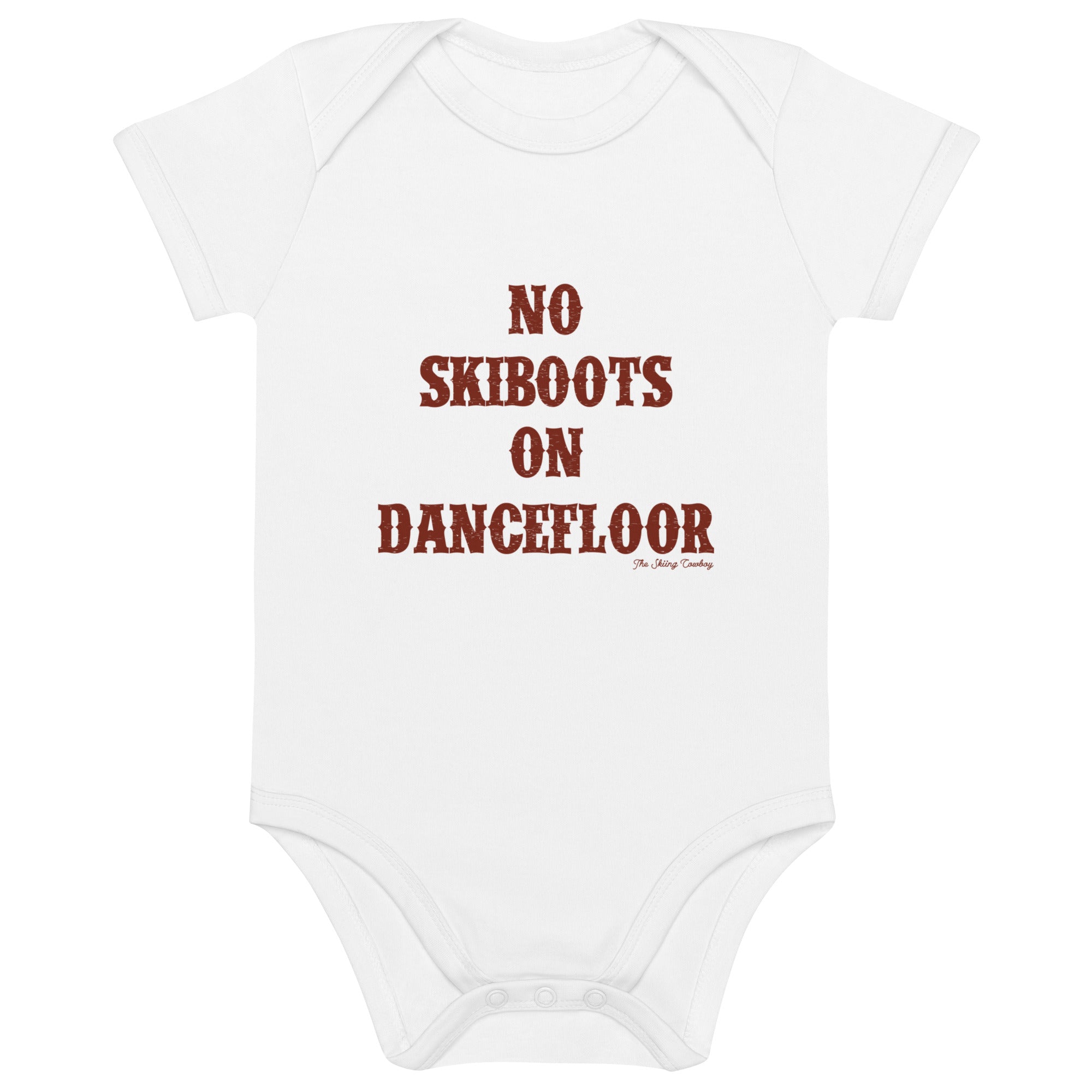 Body en coton bio bébé No Skiboots on Dancefloor