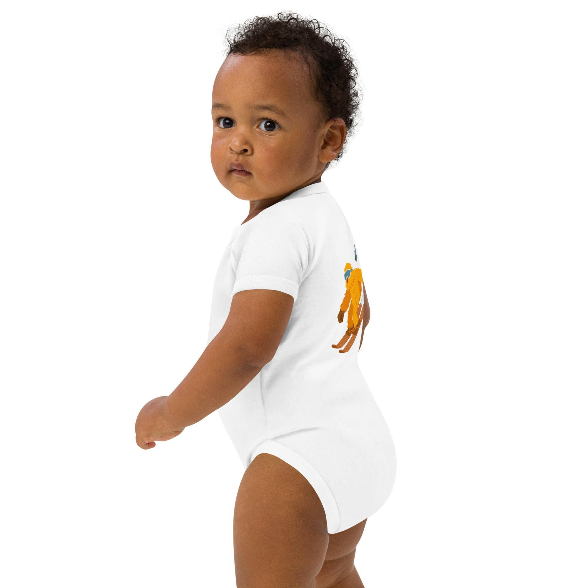Body en coton bio bébé "The Thing" Yeti Skier