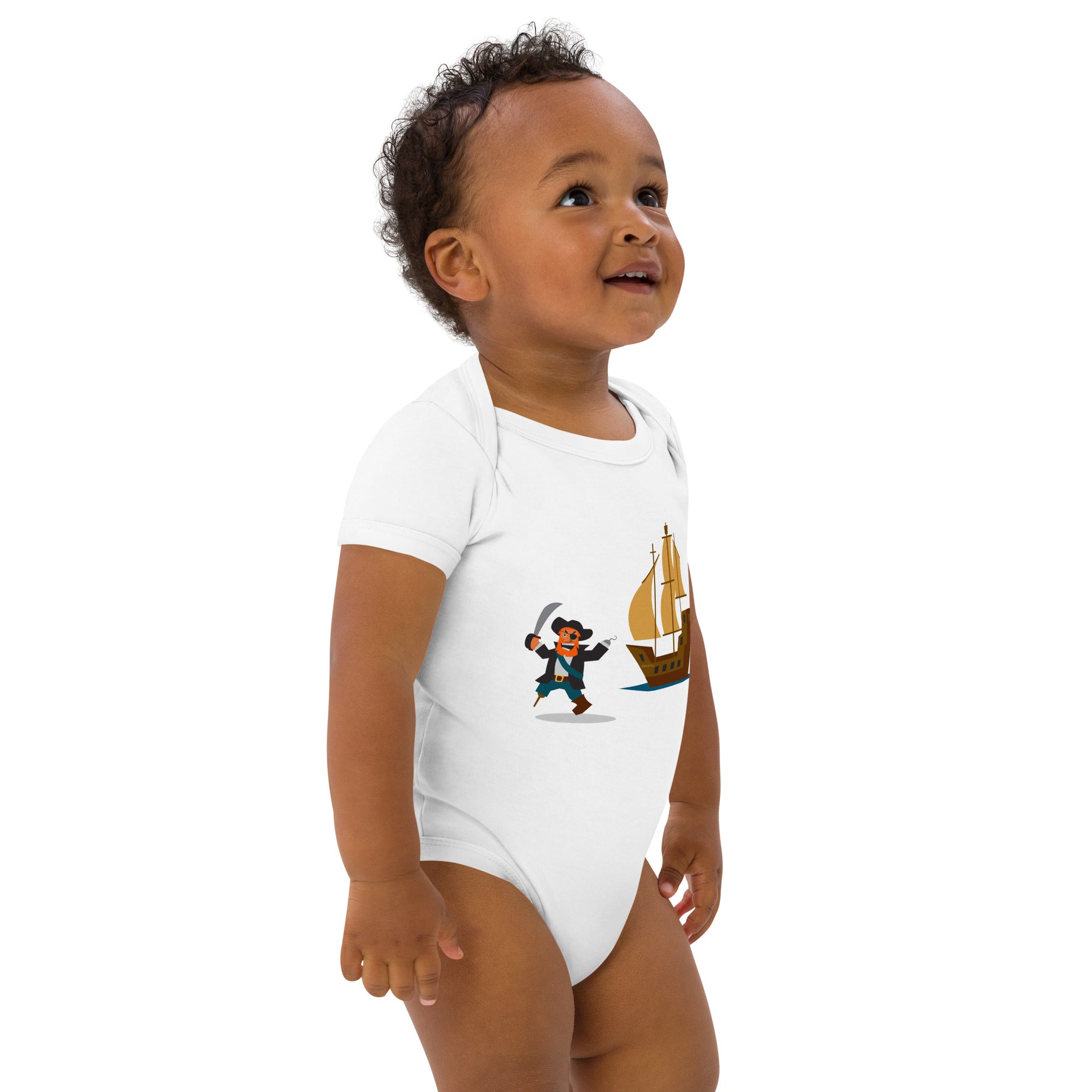 Body en coton bio bébé Pirate HMS Bounty