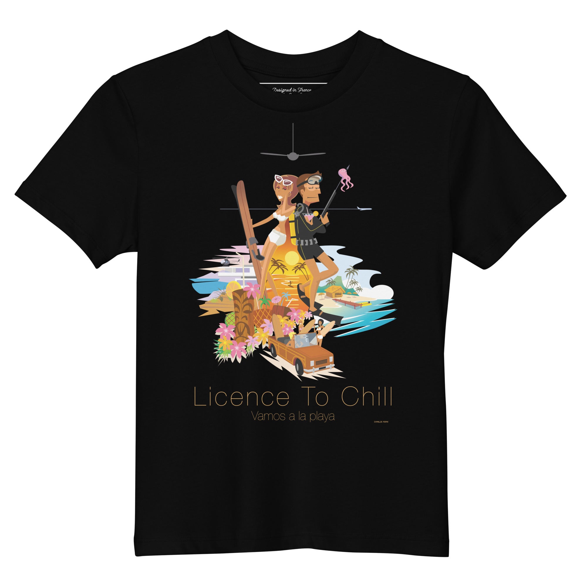 T-shirt en coton bio enfant License to Chill Vamos a la Playa