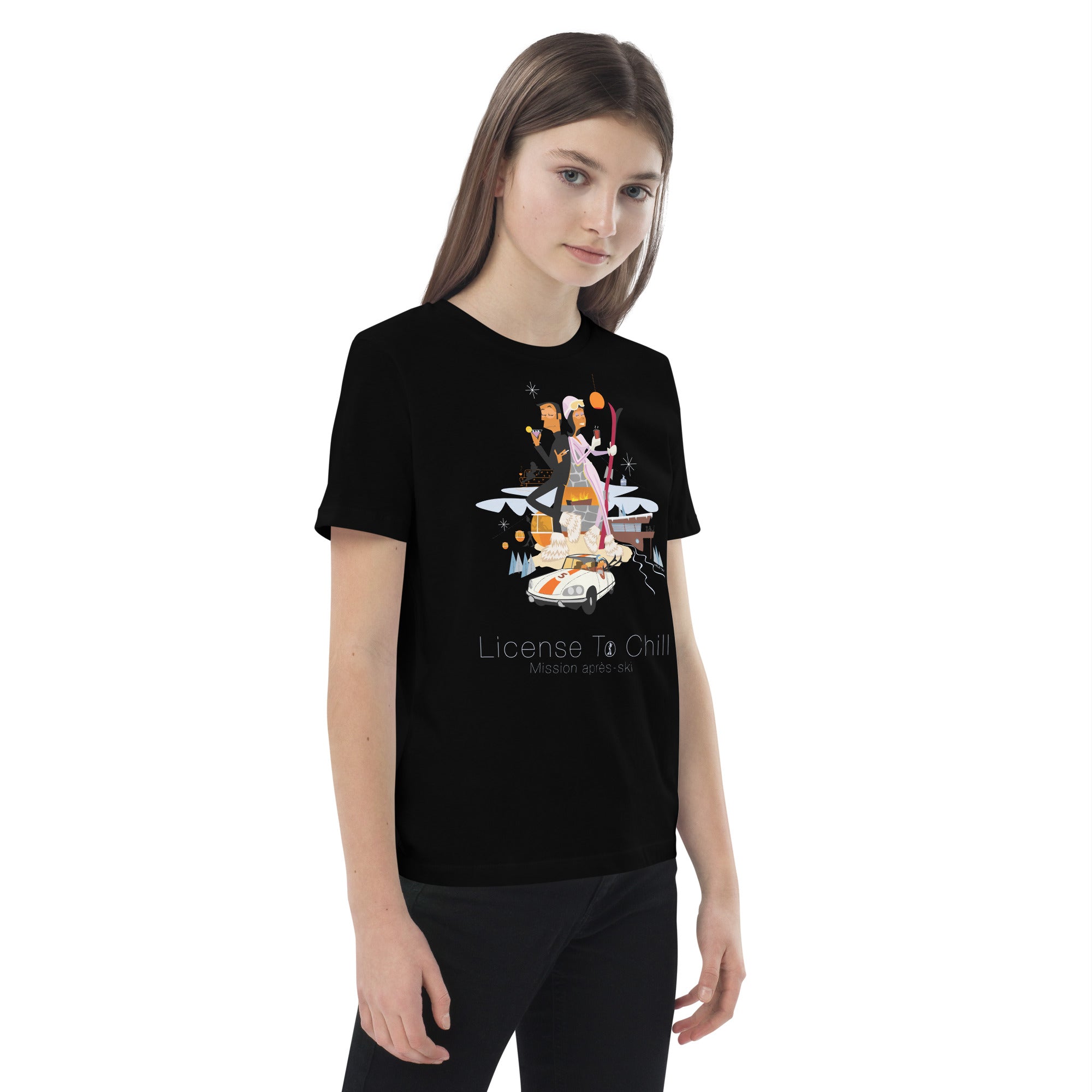 T-shirt en coton bio enfant License To Chill Mission Après-Ski