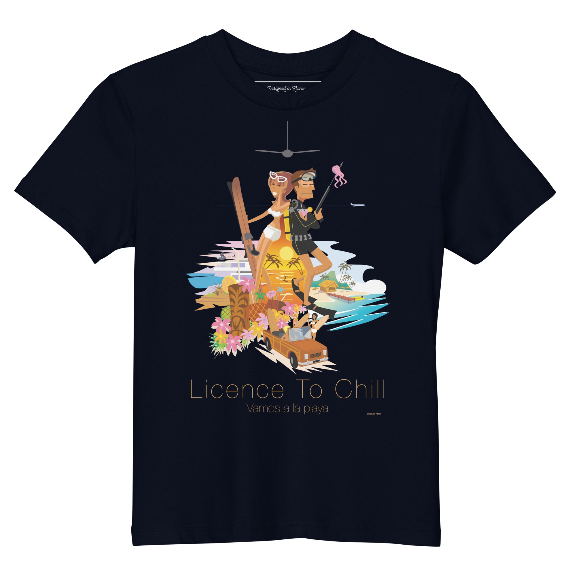 T-shirt en coton bio enfant License to Chill Vamos a la Playa