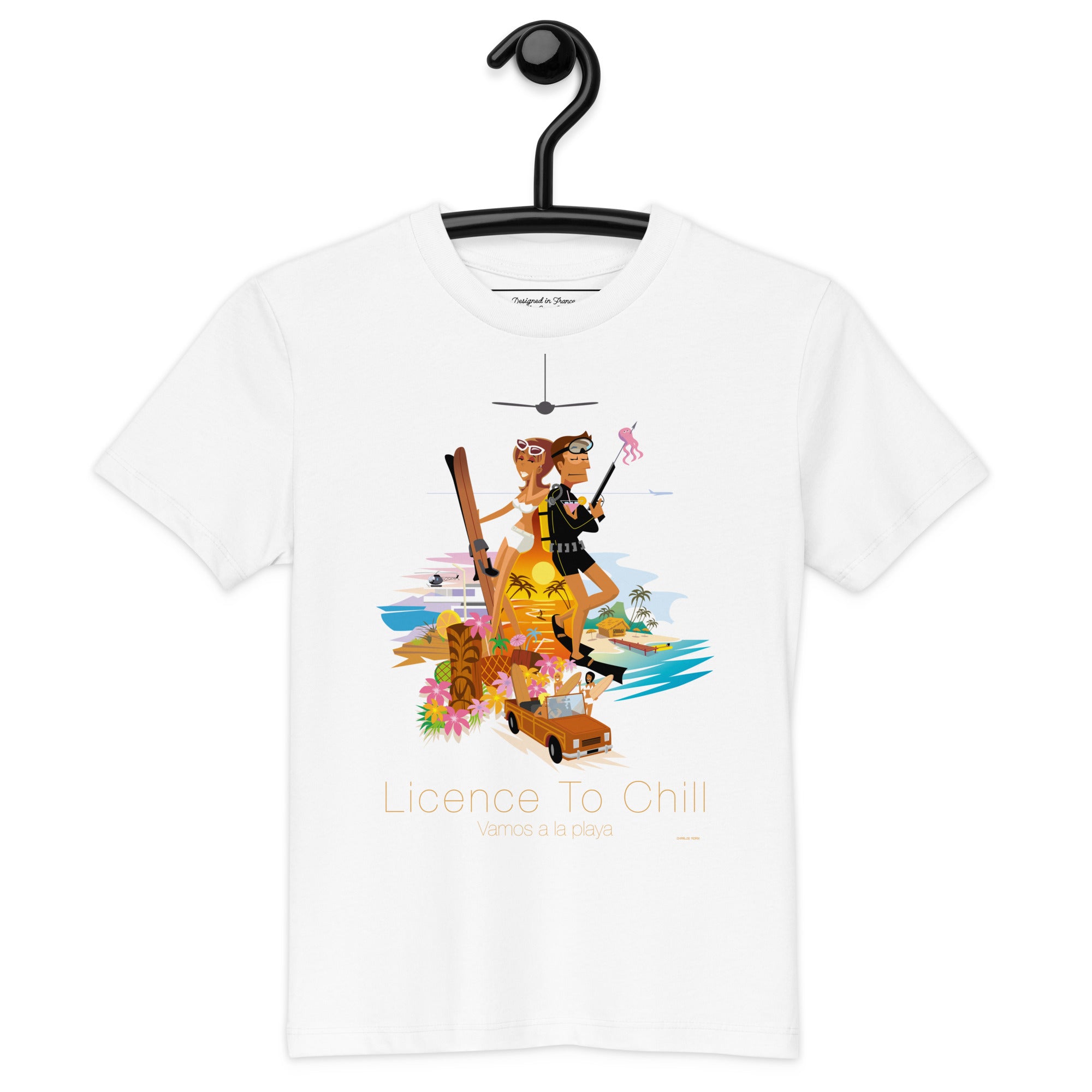 T-shirt en coton bio enfant License to Chill Vamos a la Playa