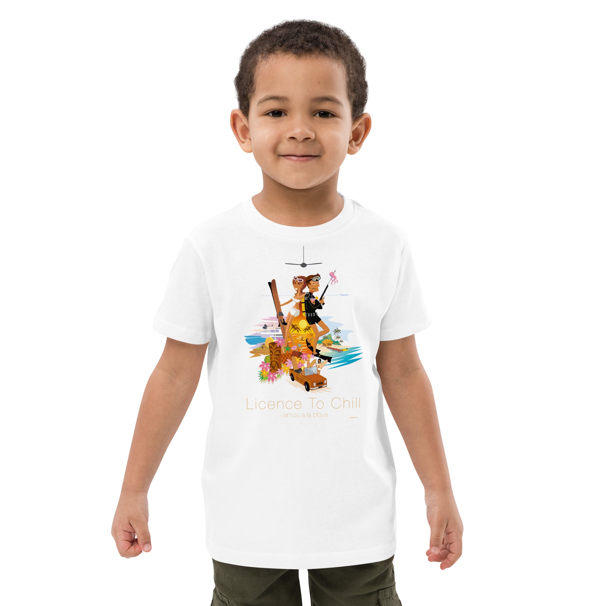 T-shirt en coton bio enfant License to Chill Vamos a la Playa