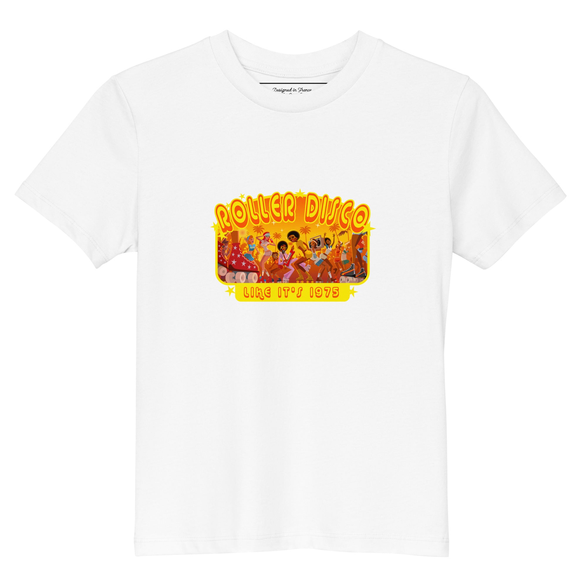 T-shirt en coton bio enfant Roller Disco 1975