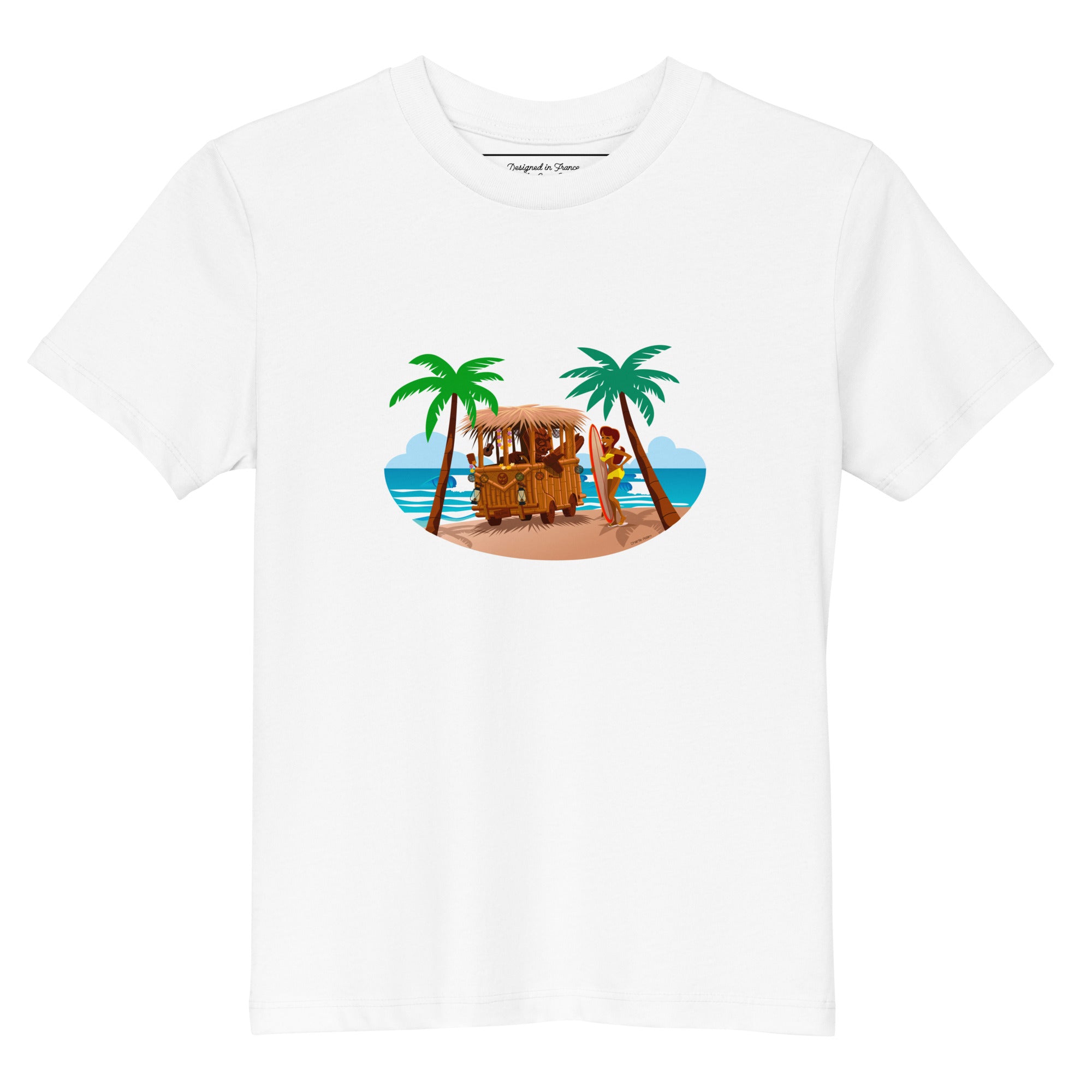 T-shirt en coton bio enfant Tiki Kombi
