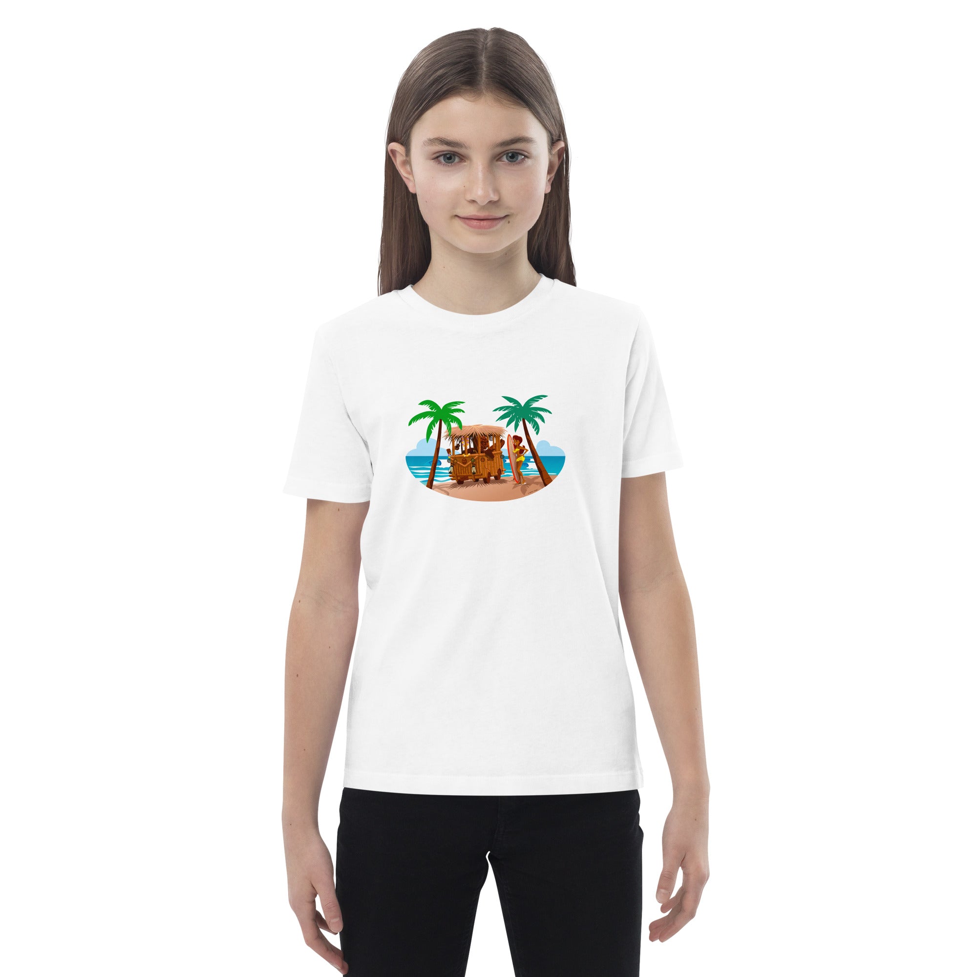 T-shirt en coton bio enfant Tiki Kombi