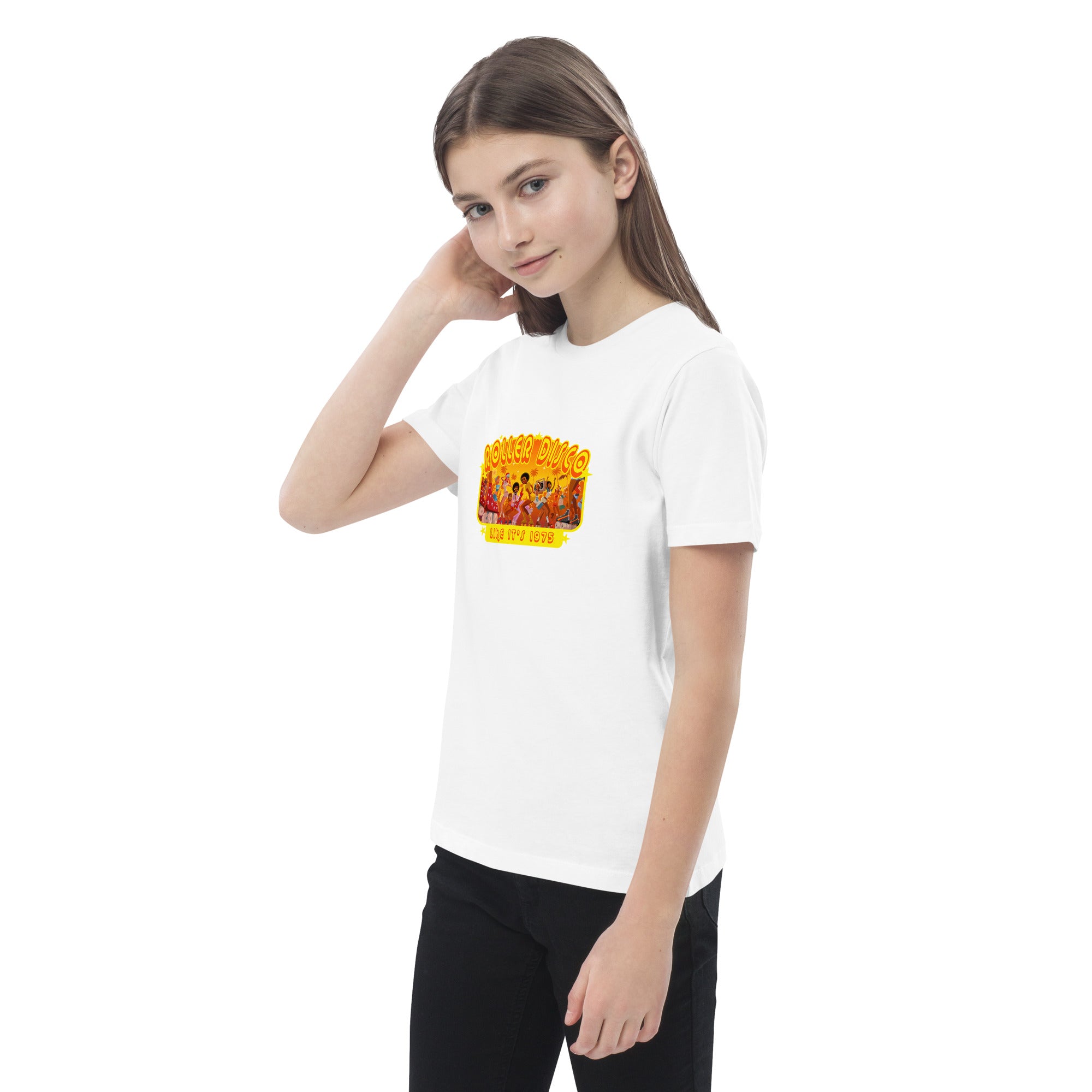 T-shirt en coton bio enfant Roller Disco 1975