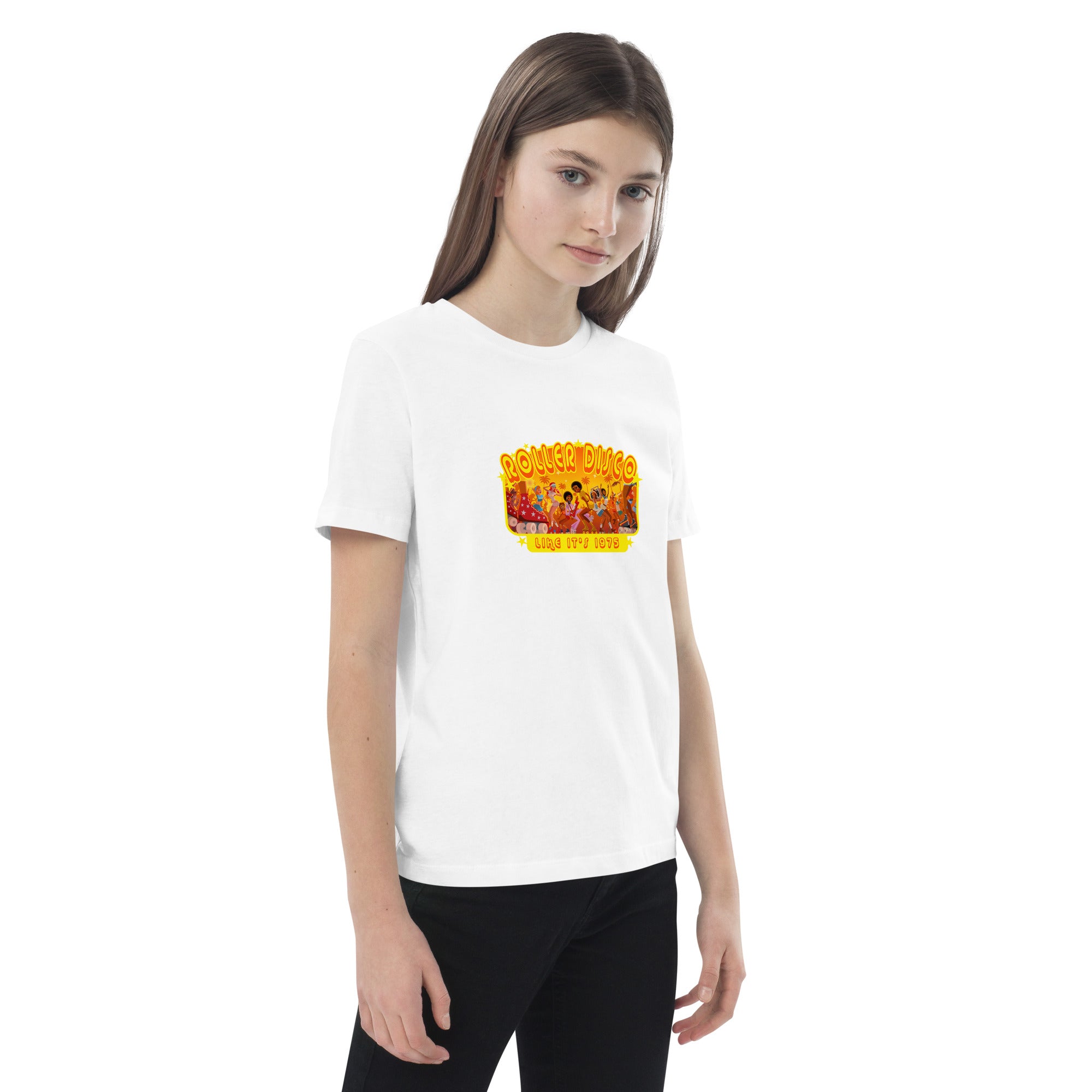 T-shirt en coton bio enfant Roller Disco 1975