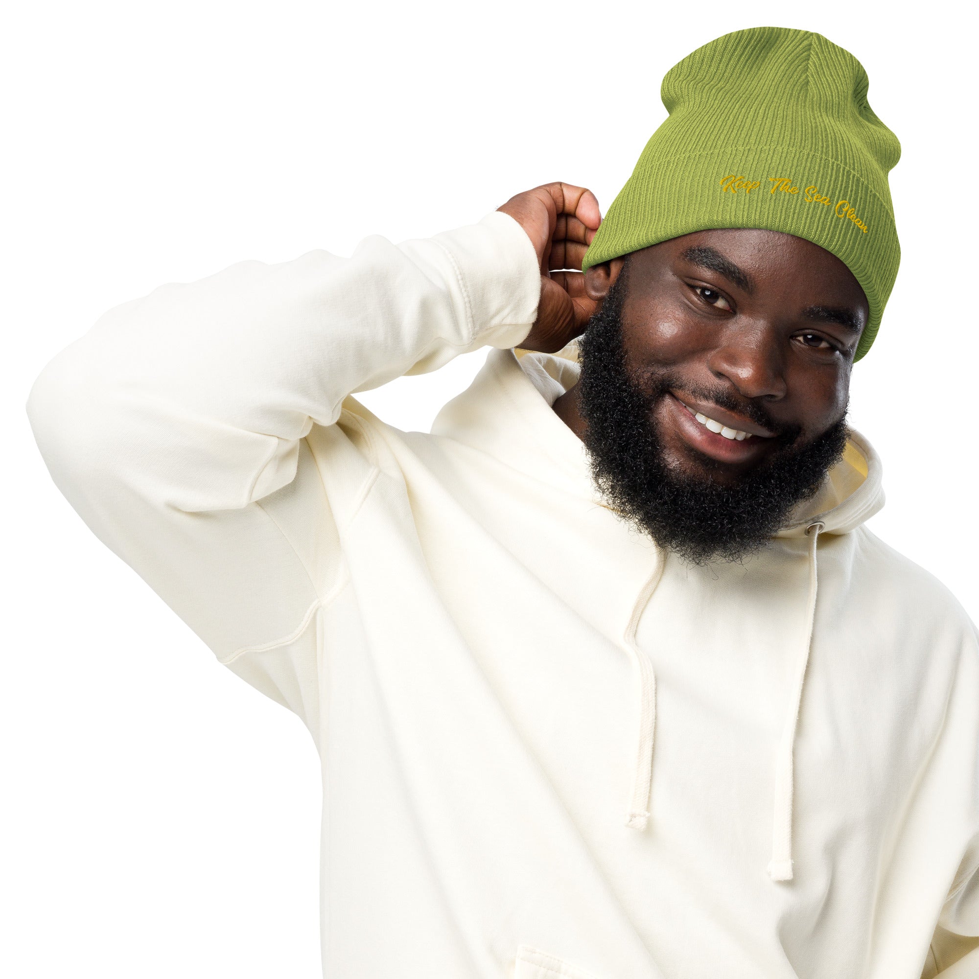 Bonnet côtelé en coton biologique Keep The Sea Clean doré