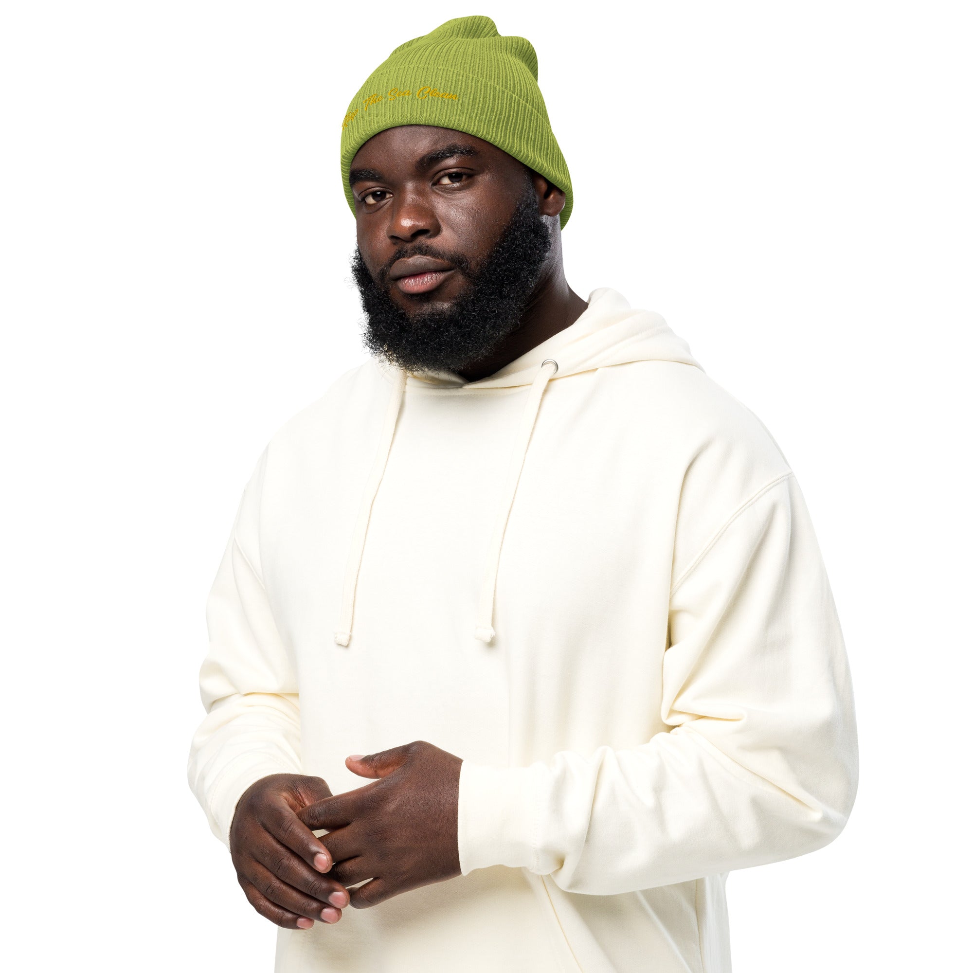 Bonnet côtelé en coton biologique Keep The Sea Clean doré