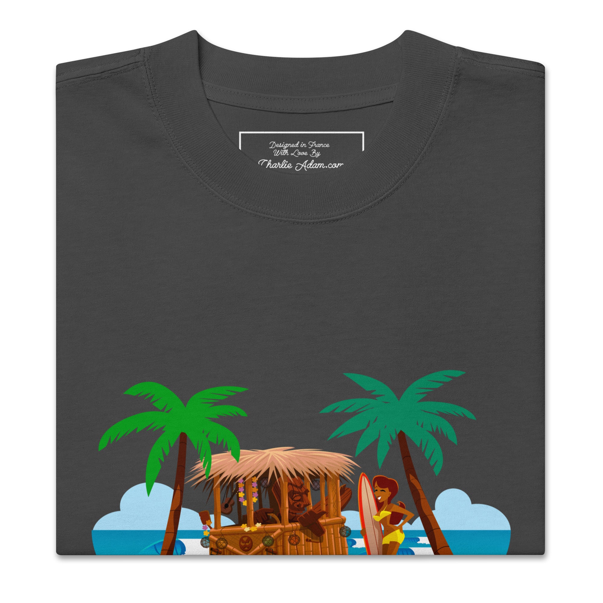 Oversized heavy blend cotton t-shirt Tiki Kombi
