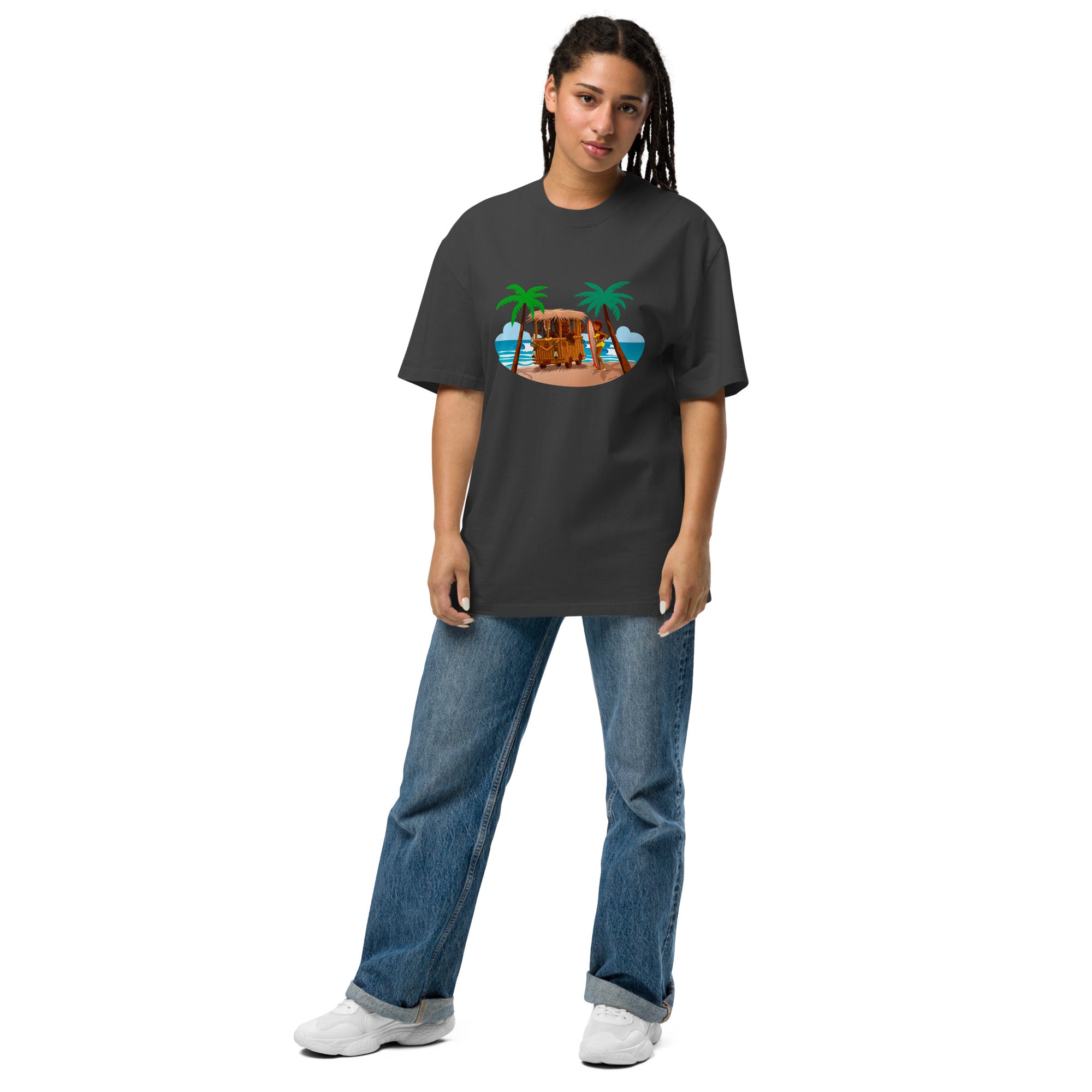 Oversized heavy blend cotton t-shirt Tiki Kombi