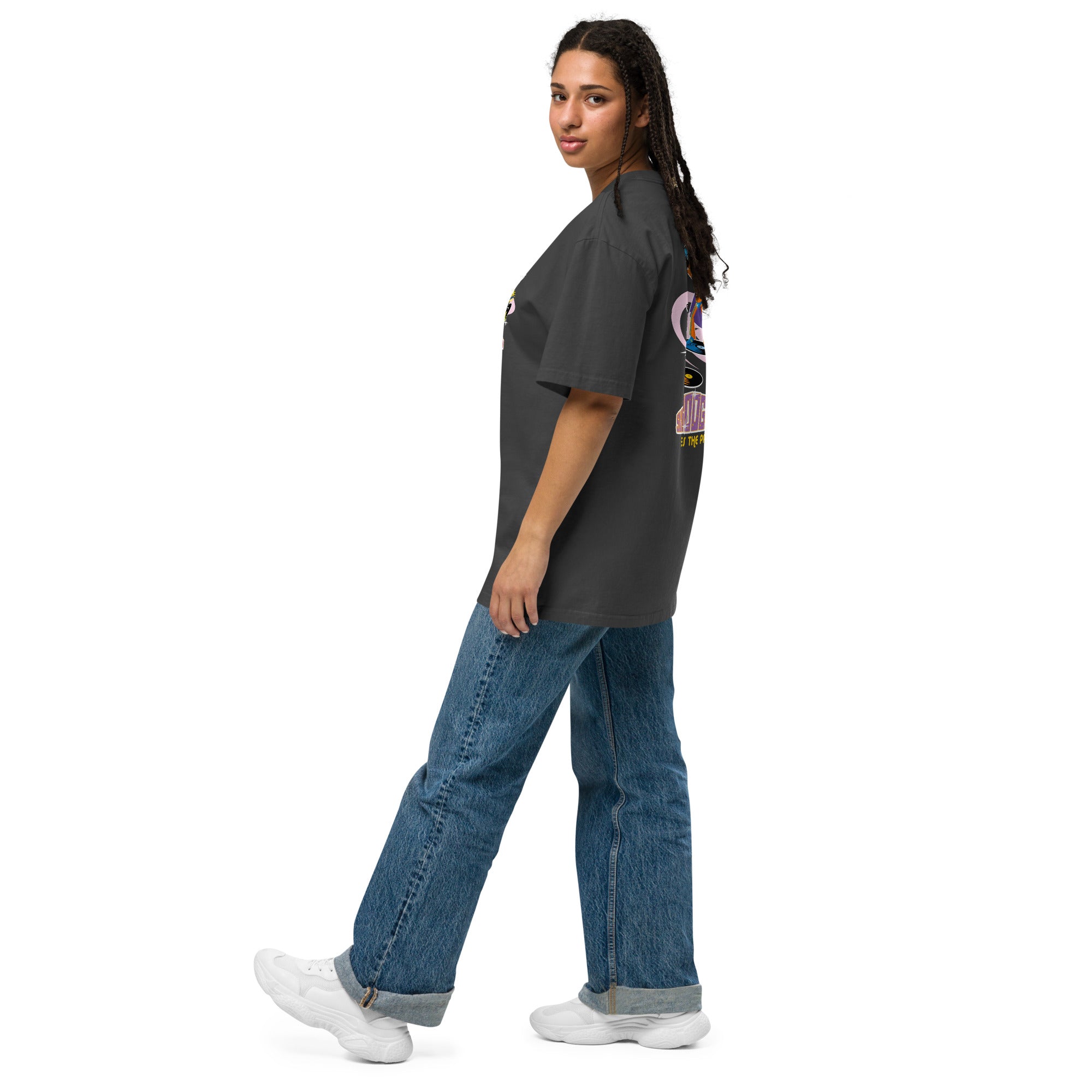 T-shirt oversize épais en cotton Superboogieman (face & dos)