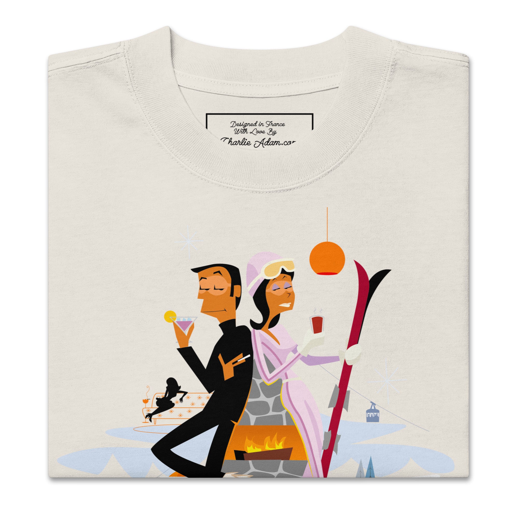 T-shirt oversize épais en coton License To Chill Mission Après-Ski