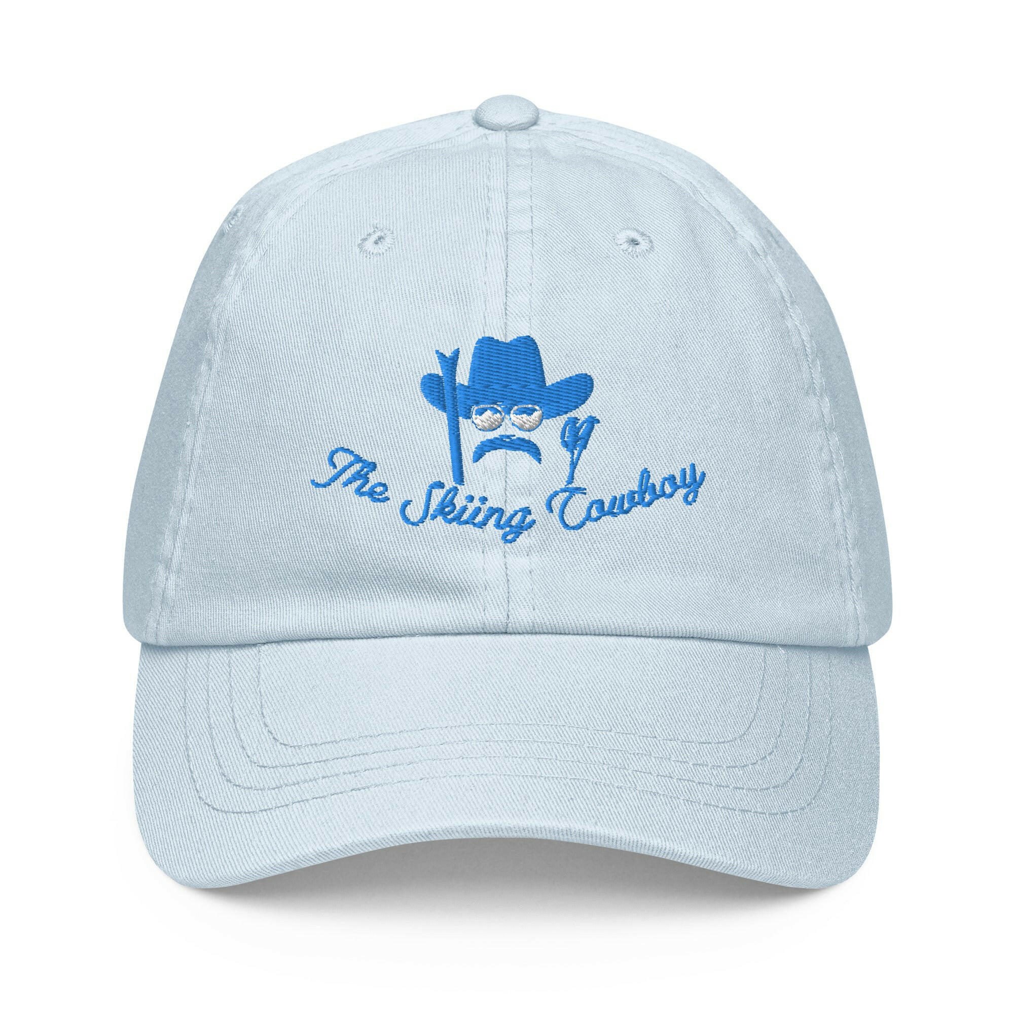 Casquette de baseball pastel The Skiing Cowboy Blue