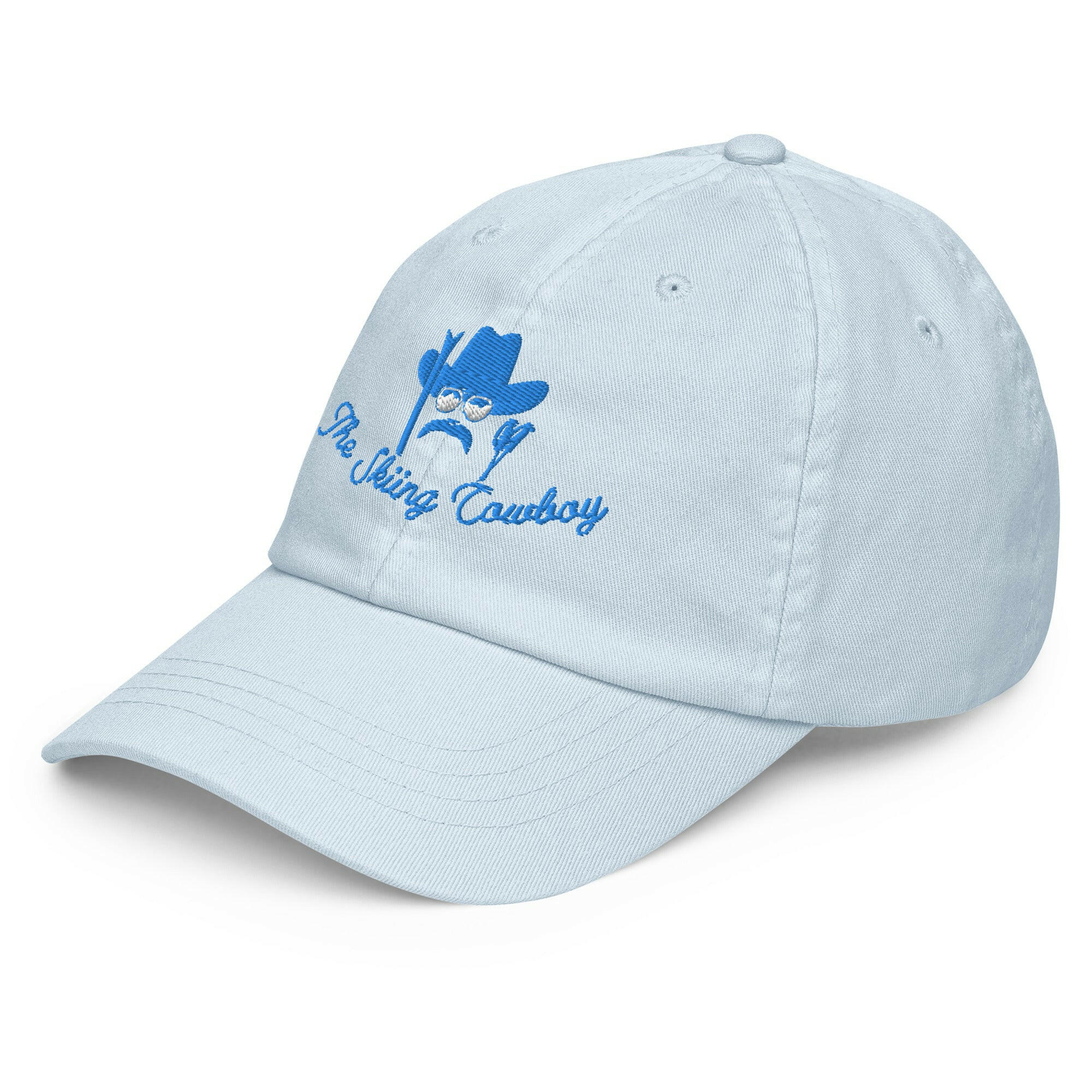 Casquette de baseball pastel The Skiing Cowboy Blue