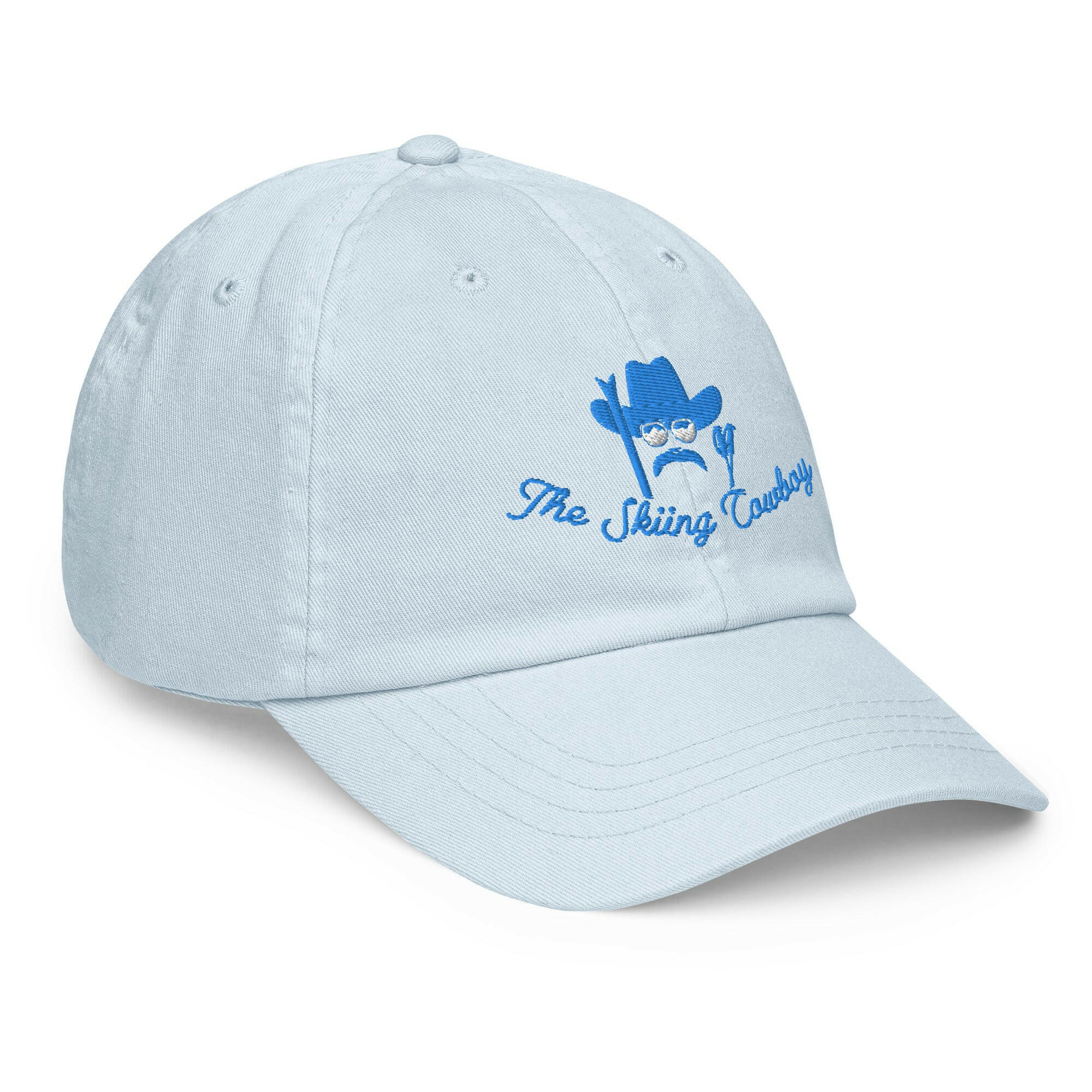 Casquette de baseball pastel The Skiing Cowboy Blue