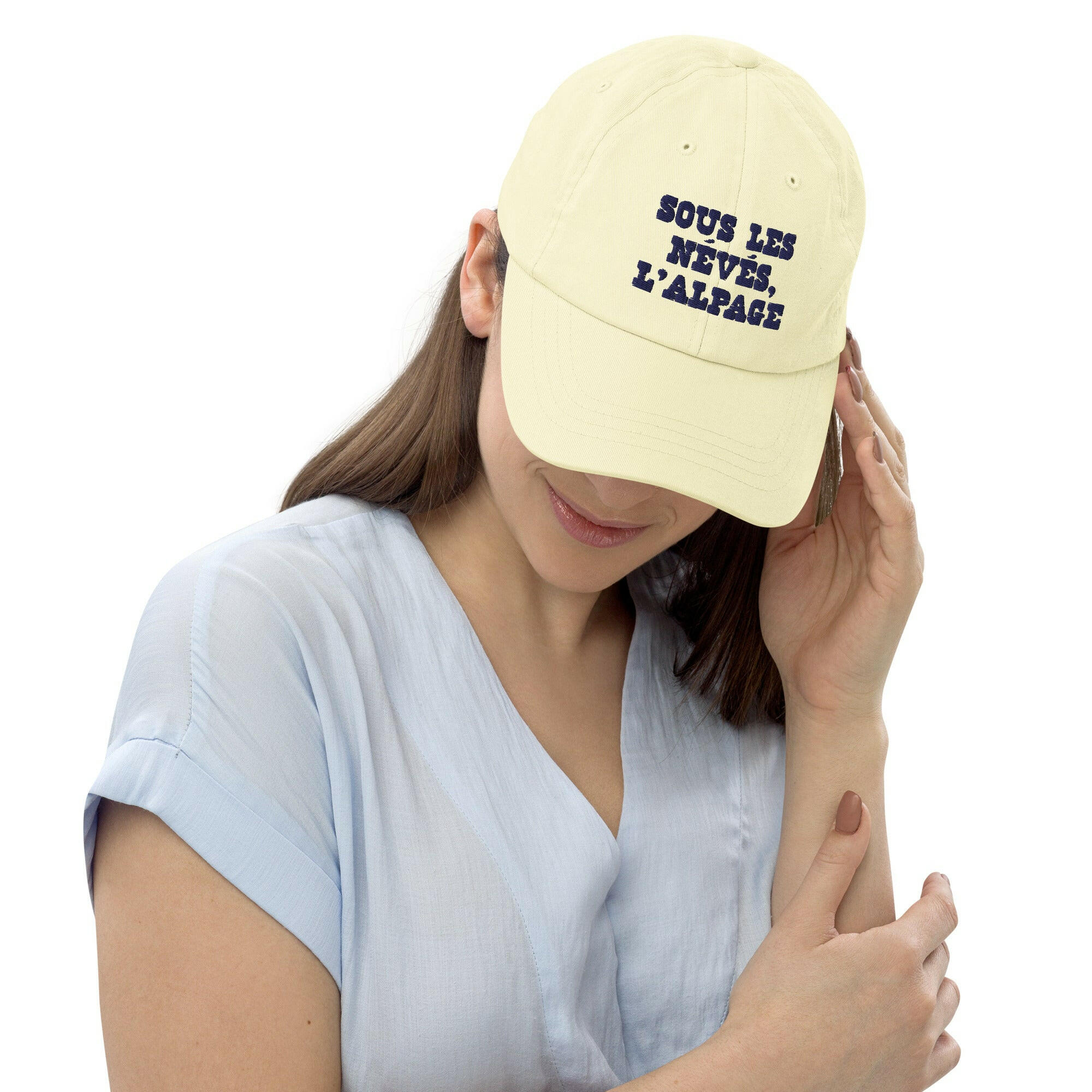 Pastel Baseball Cap Sous les névés l'alpage Navy