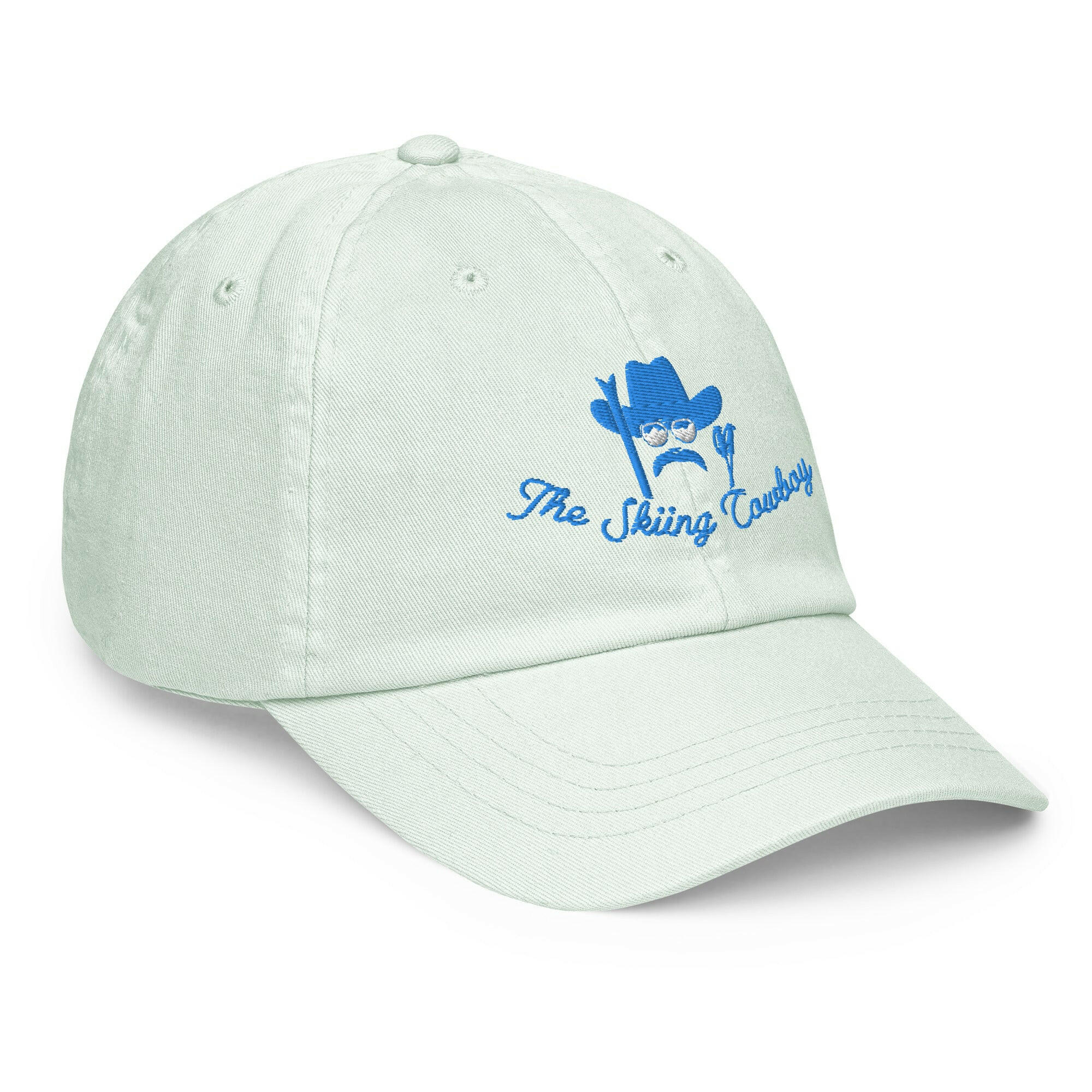 Casquette de baseball pastel The Skiing Cowboy Blue