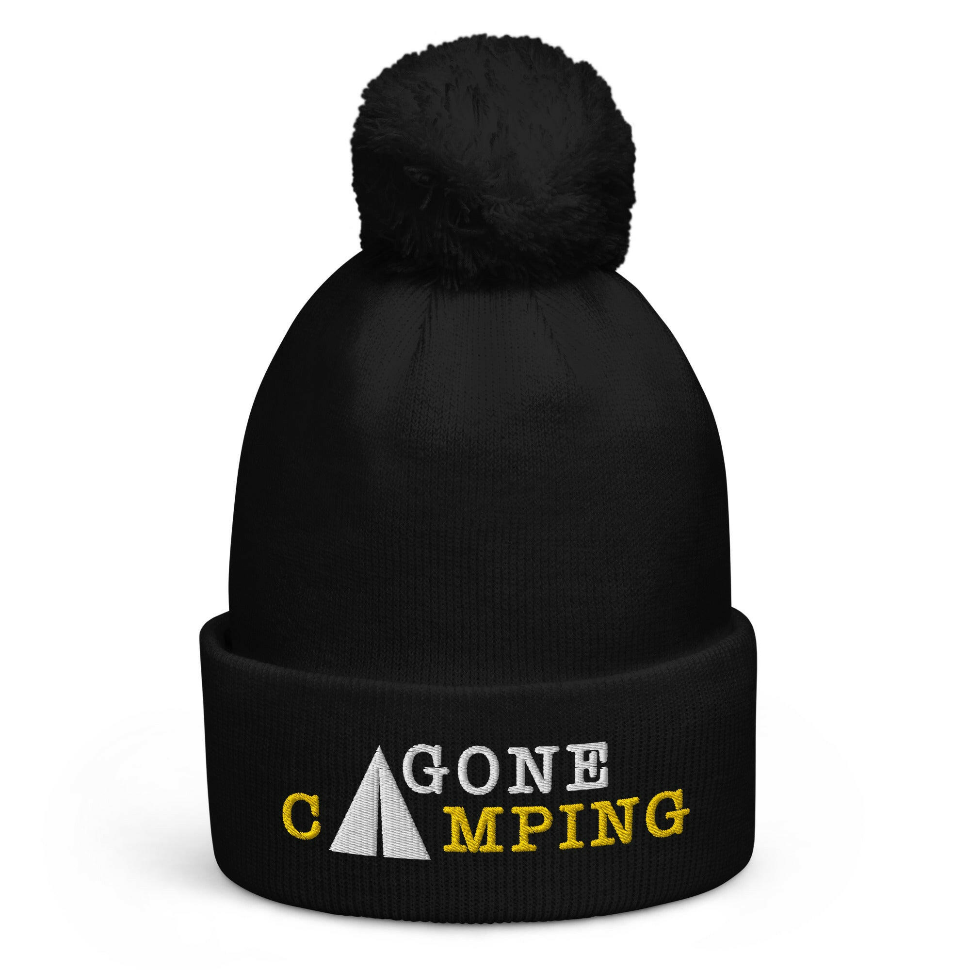 Bonnet à pompon Gone Camping White/Gold