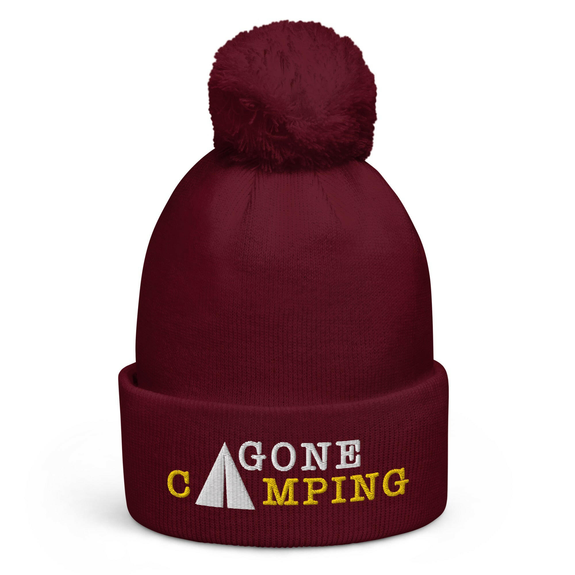 Bonnet à pompon Gone Camping White/Gold