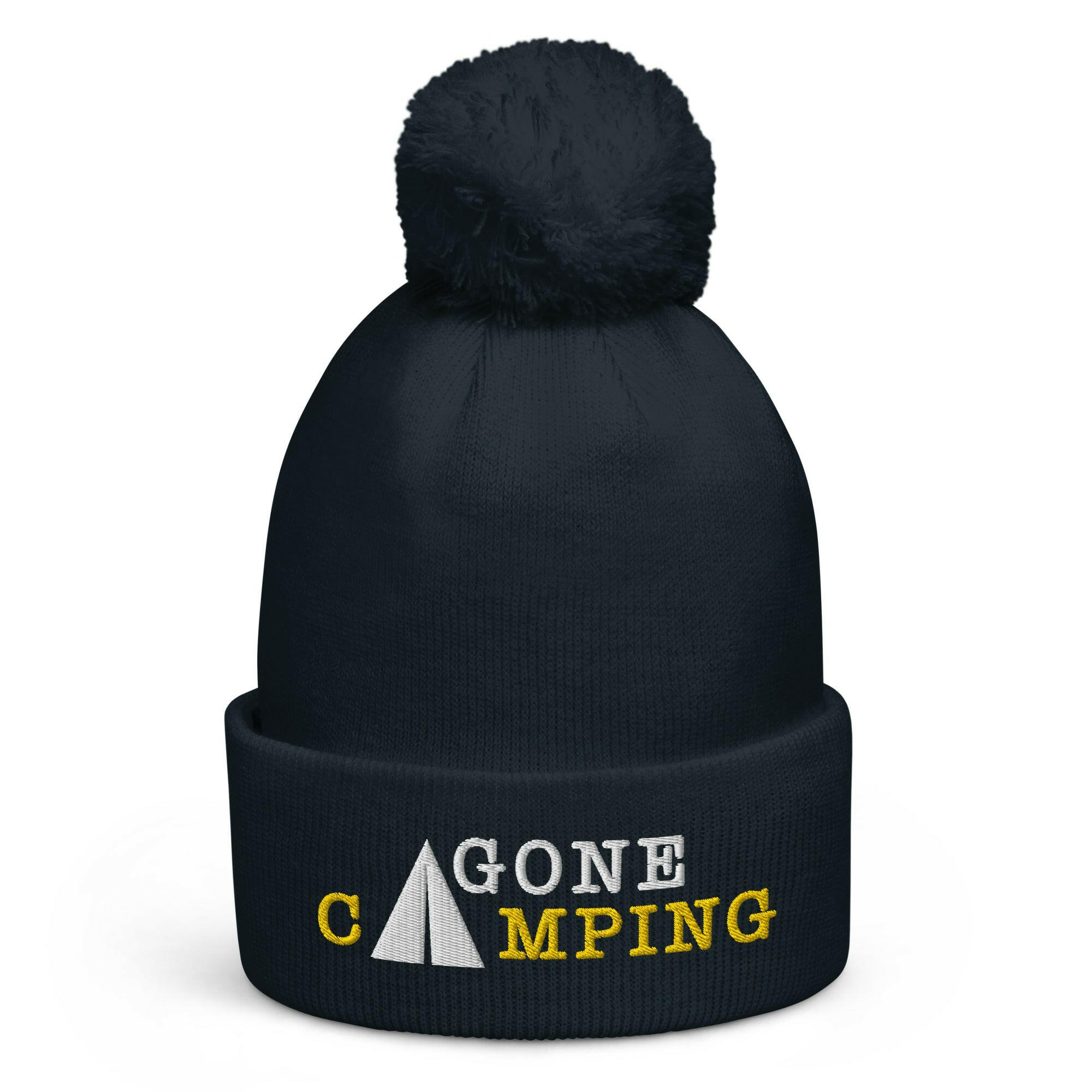 Bonnet à pompon Gone Camping White/Gold